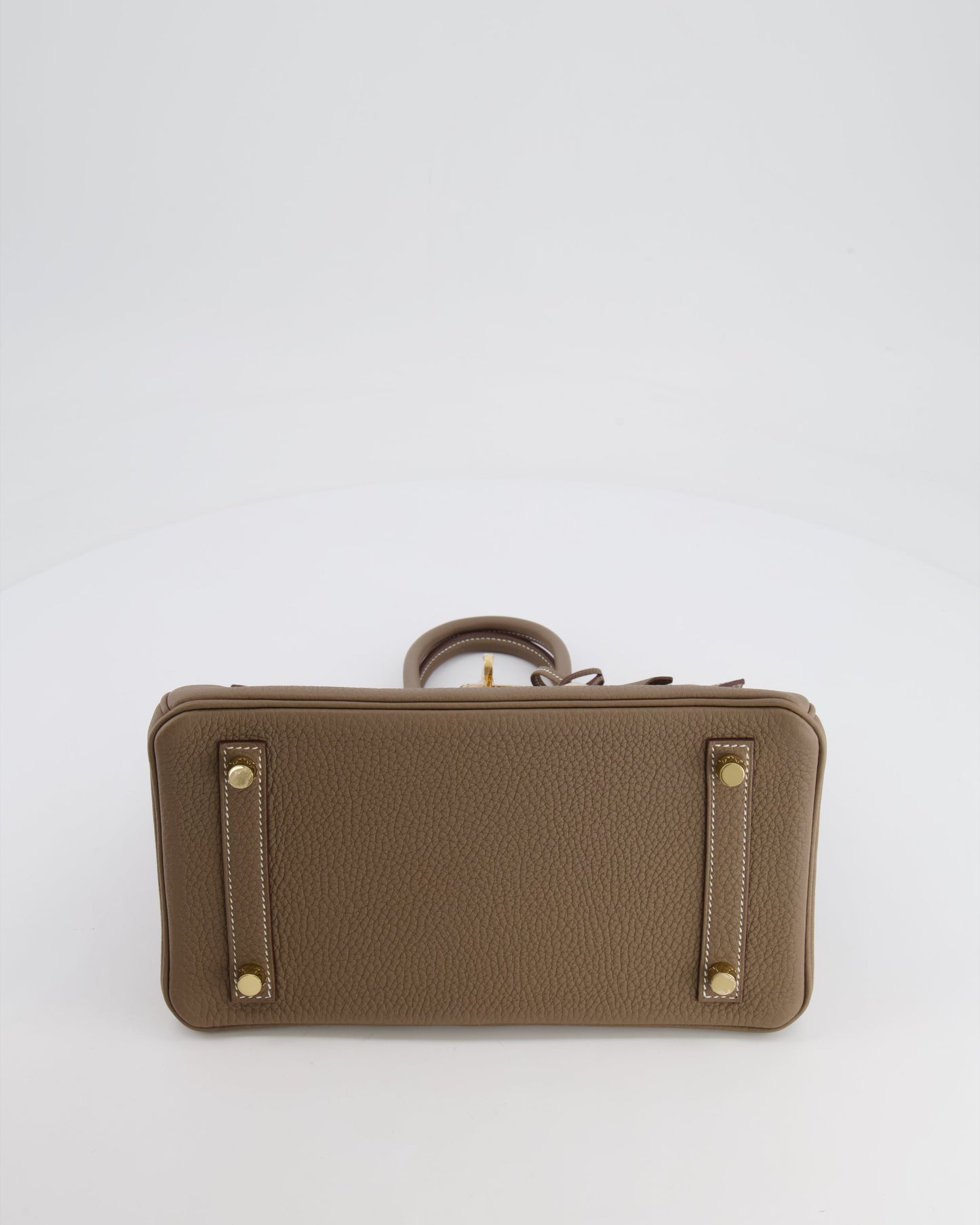 *HOT* Hermes Birkin Retourne 25 Bag in Etoupe Togo Leather with Gold Hardware