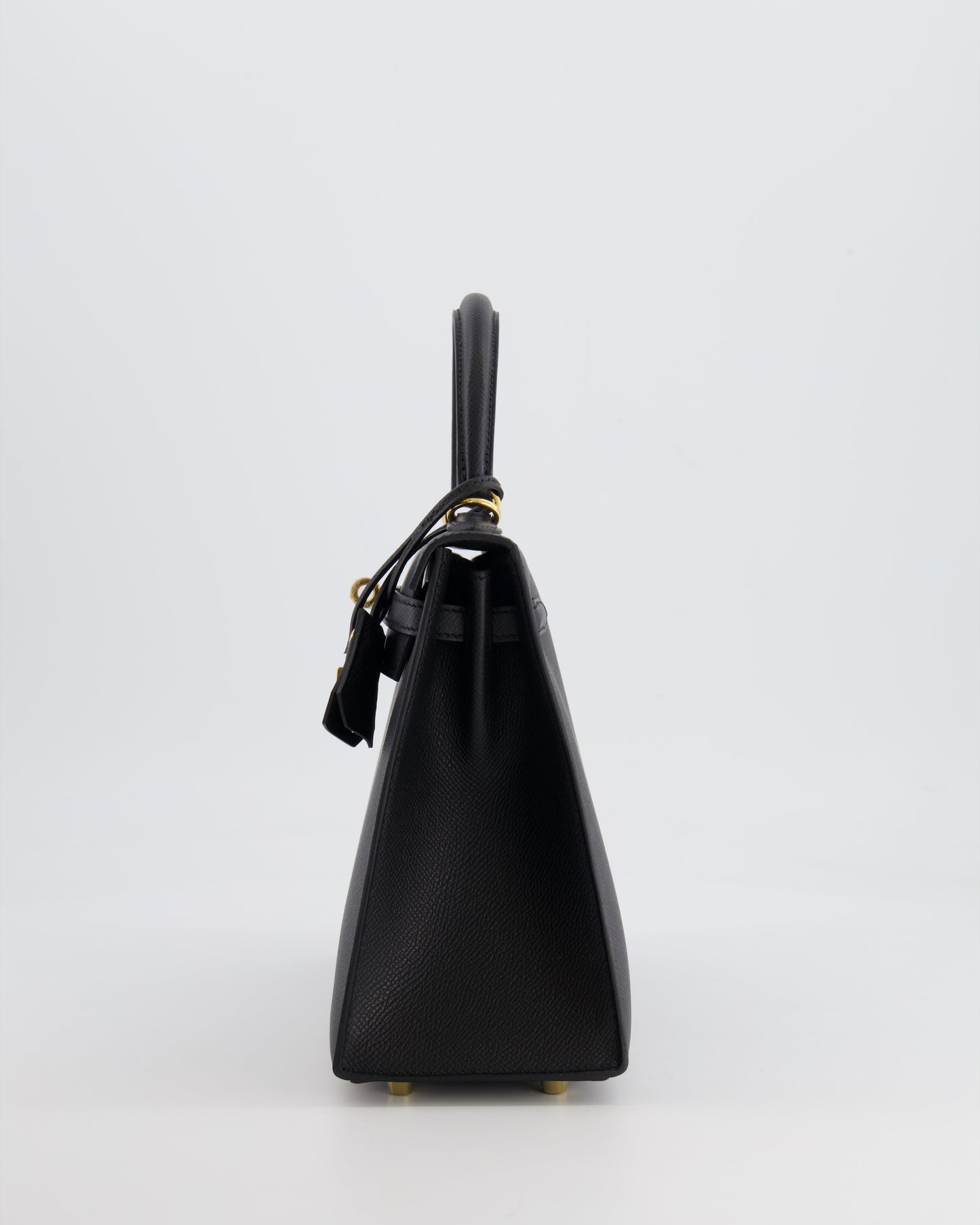 Hermes Kelly 25 Sellier Bag in Noir Epsom Leather with Gold Hardware