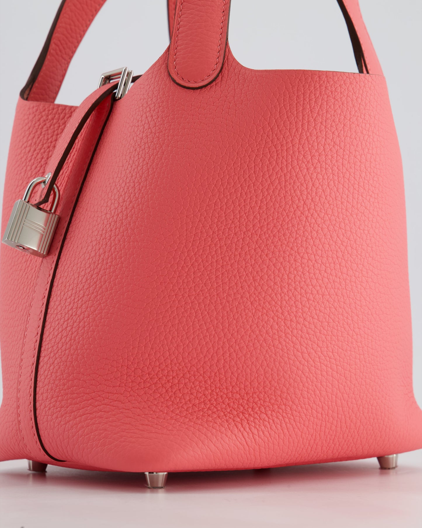 *HOT* Hermes Picotin Lock Bag 18cm in Rose Azalee Clemence Leather with Palladium Hardware