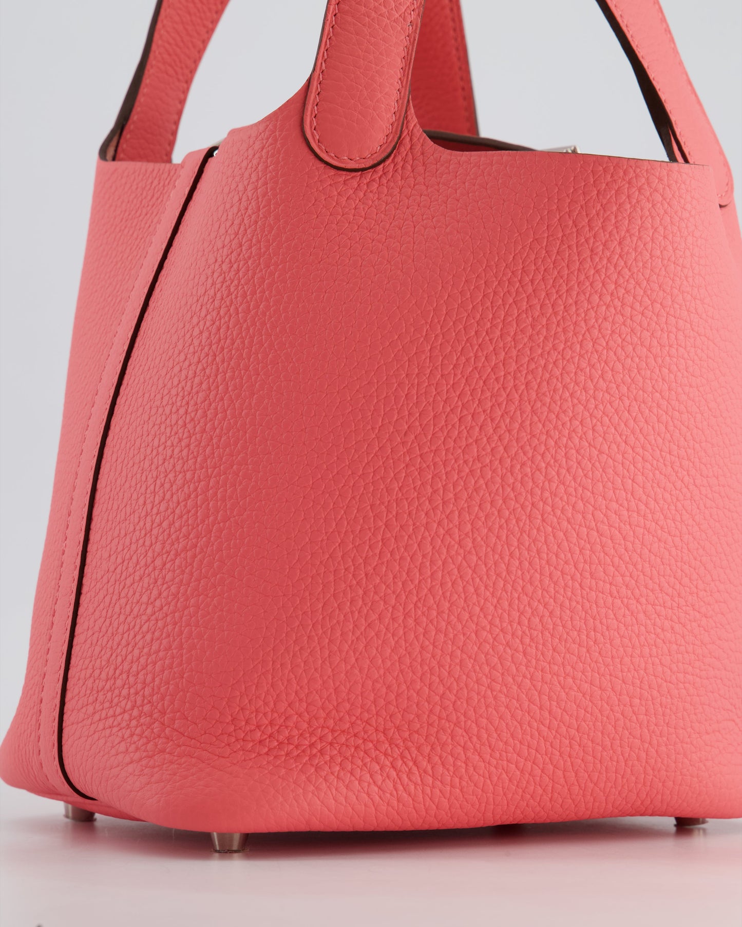 *HOT* Hermes Picotin Lock Bag 18cm in Rose Azalee Clemence Leather with Palladium Hardware