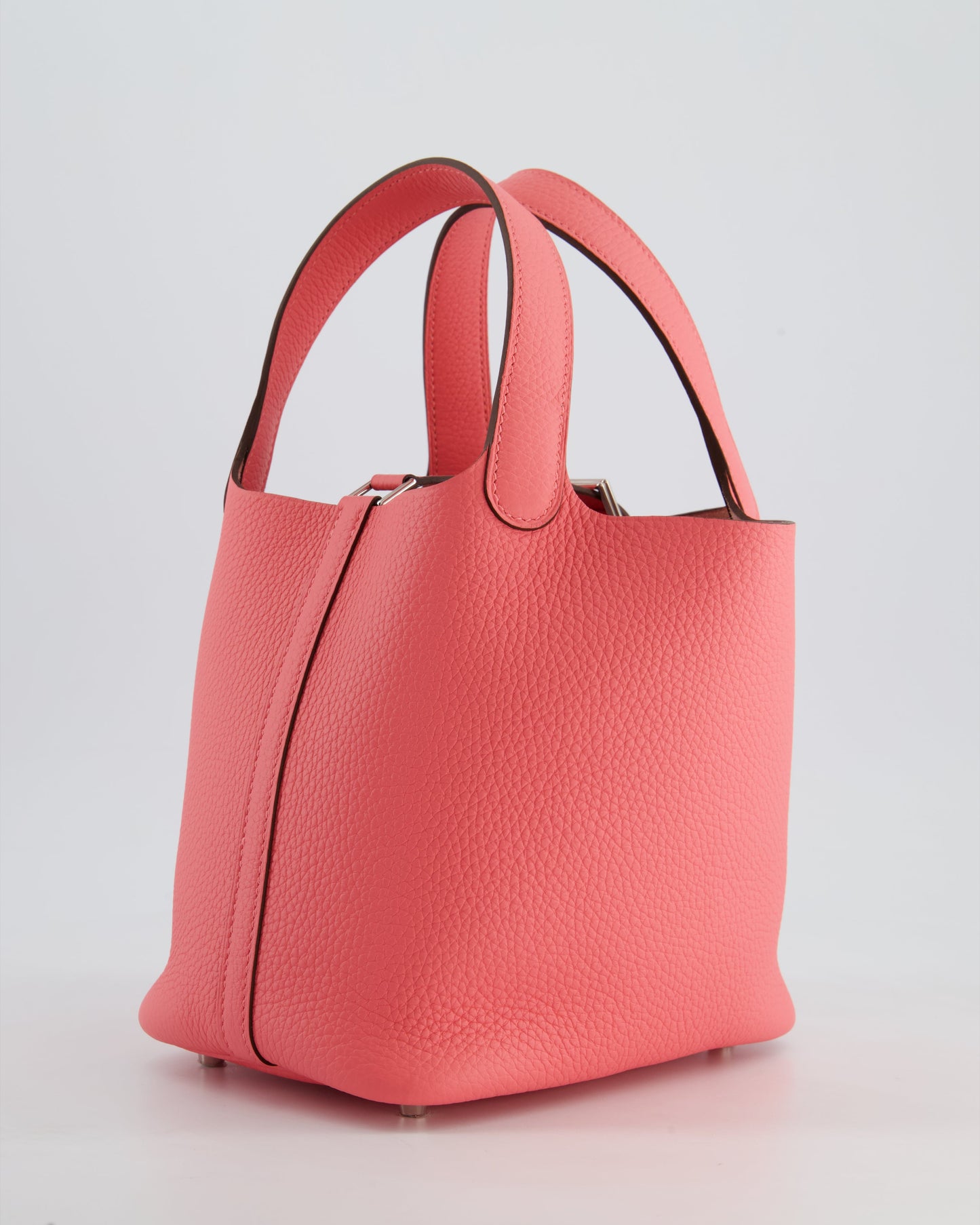 *HOT* Hermes Picotin Lock Bag 18cm in Rose Azalee Clemence Leather with Palladium Hardware