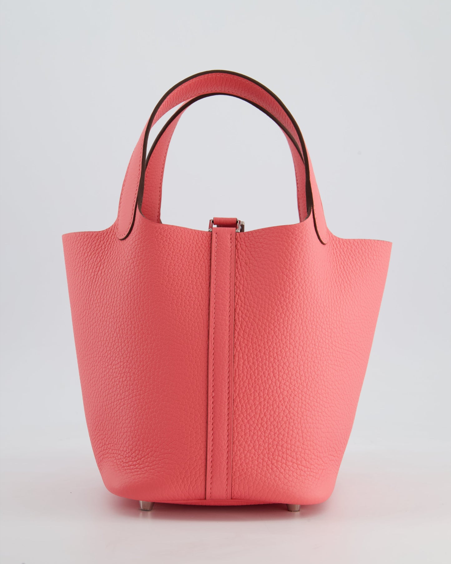 *HOT* Hermes Picotin Lock Bag 18cm in Rose Azalee Clemence Leather with Palladium Hardware