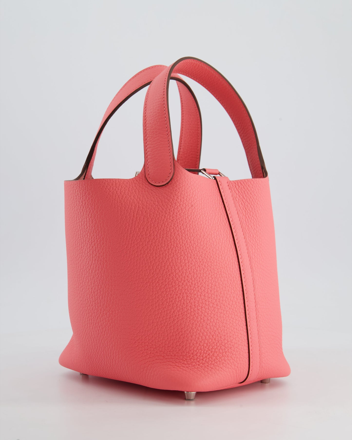 *HOT* Hermes Picotin Lock Bag 18cm in Rose Azalee Clemence Leather with Palladium Hardware