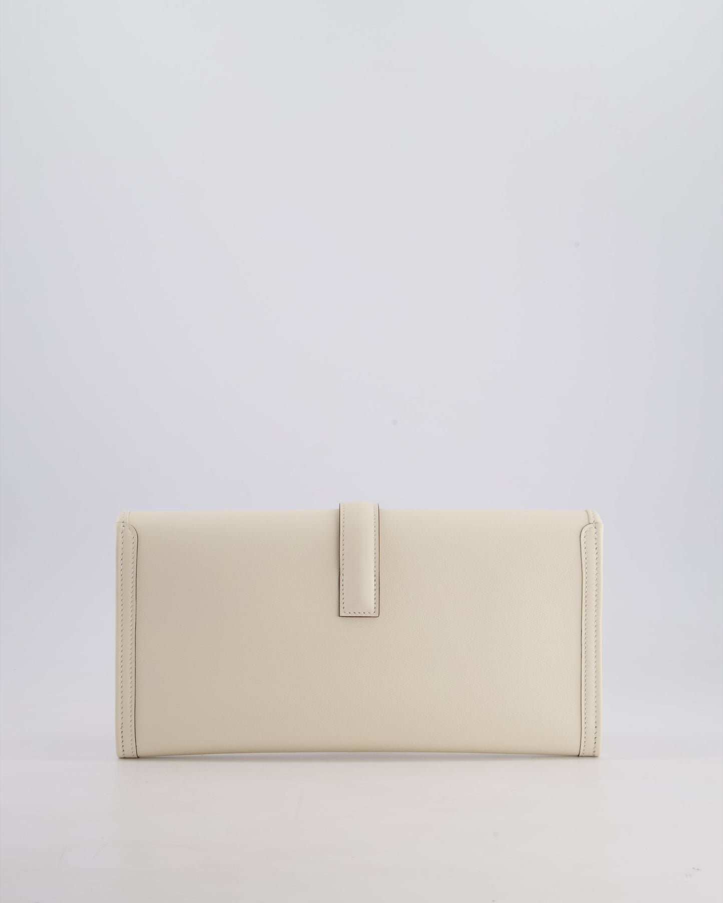 Hermes Jige Elan 29cm Clutch Bag in Nata Evercolour Leather