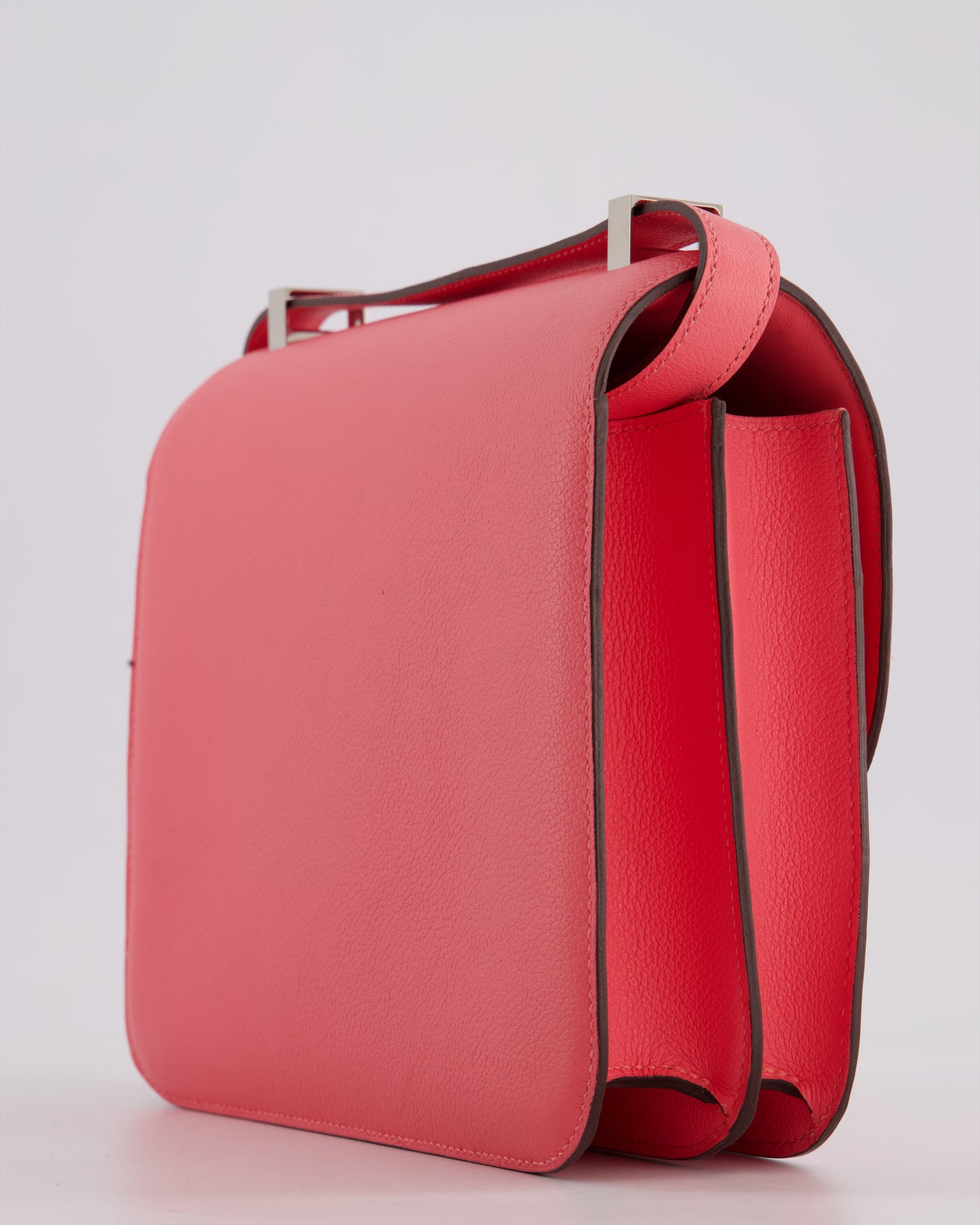 *HOT* Hermes Constance III 24 Bag in Rose Azalee Evercolour Leather with Palladium Hardware