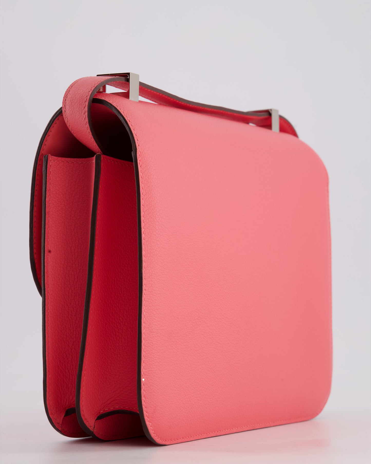*HOT* Hermes Constance III 24 Bag in Rose Azalee Evercolour Leather with Palladium Hardware