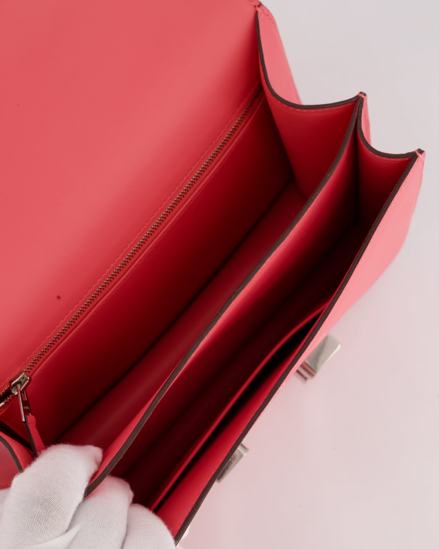*HOT* Hermes Constance III 24 Bag in Rose Azalee Evercolour Leather with Palladium Hardware