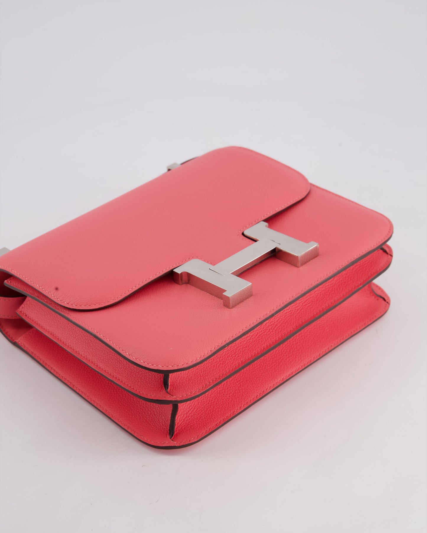 *HOT* Hermes Constance III 24 Bag in Rose Azalee Evercolour Leather with Palladium Hardware