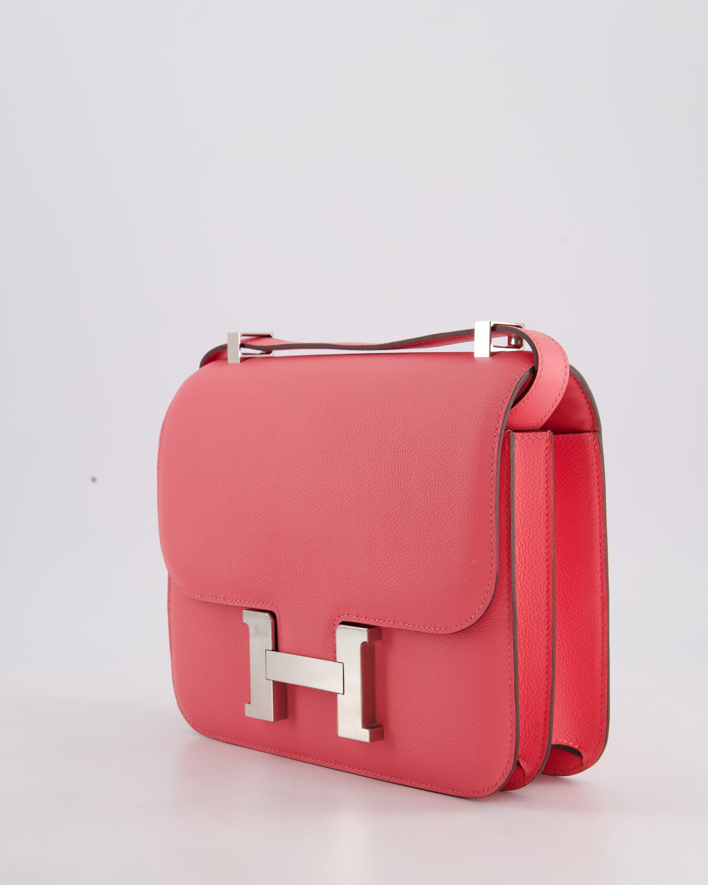 *HOT* Hermes Constance III 24 Bag in Rose Azalee Evercolour Leather with Palladium Hardware