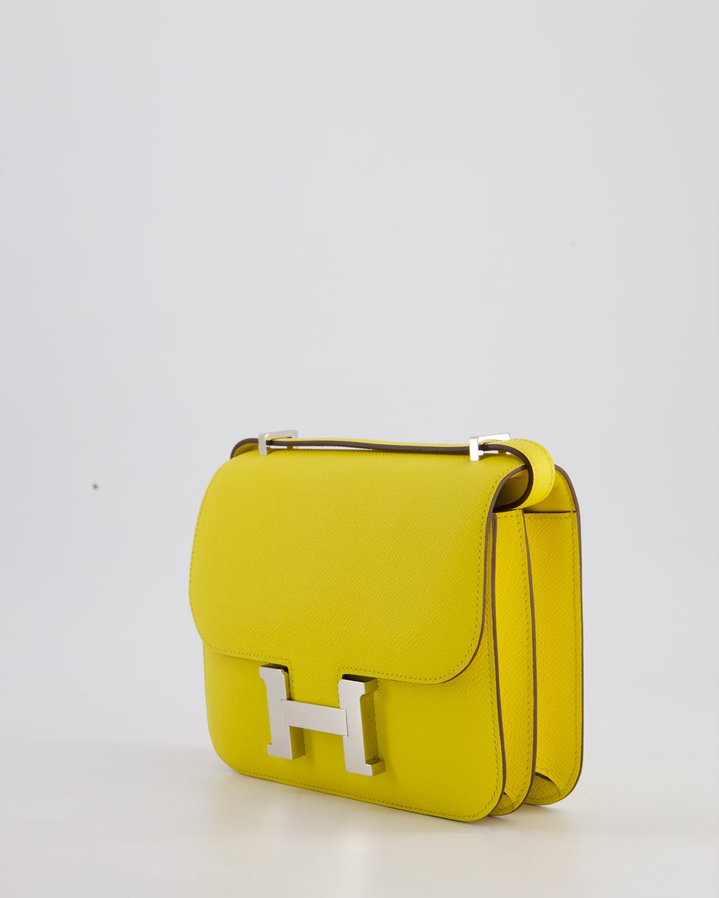 Hermes Constance III 18 Miroir Bag in Jaune De Naples Epsom Leather with Palladium Hardware