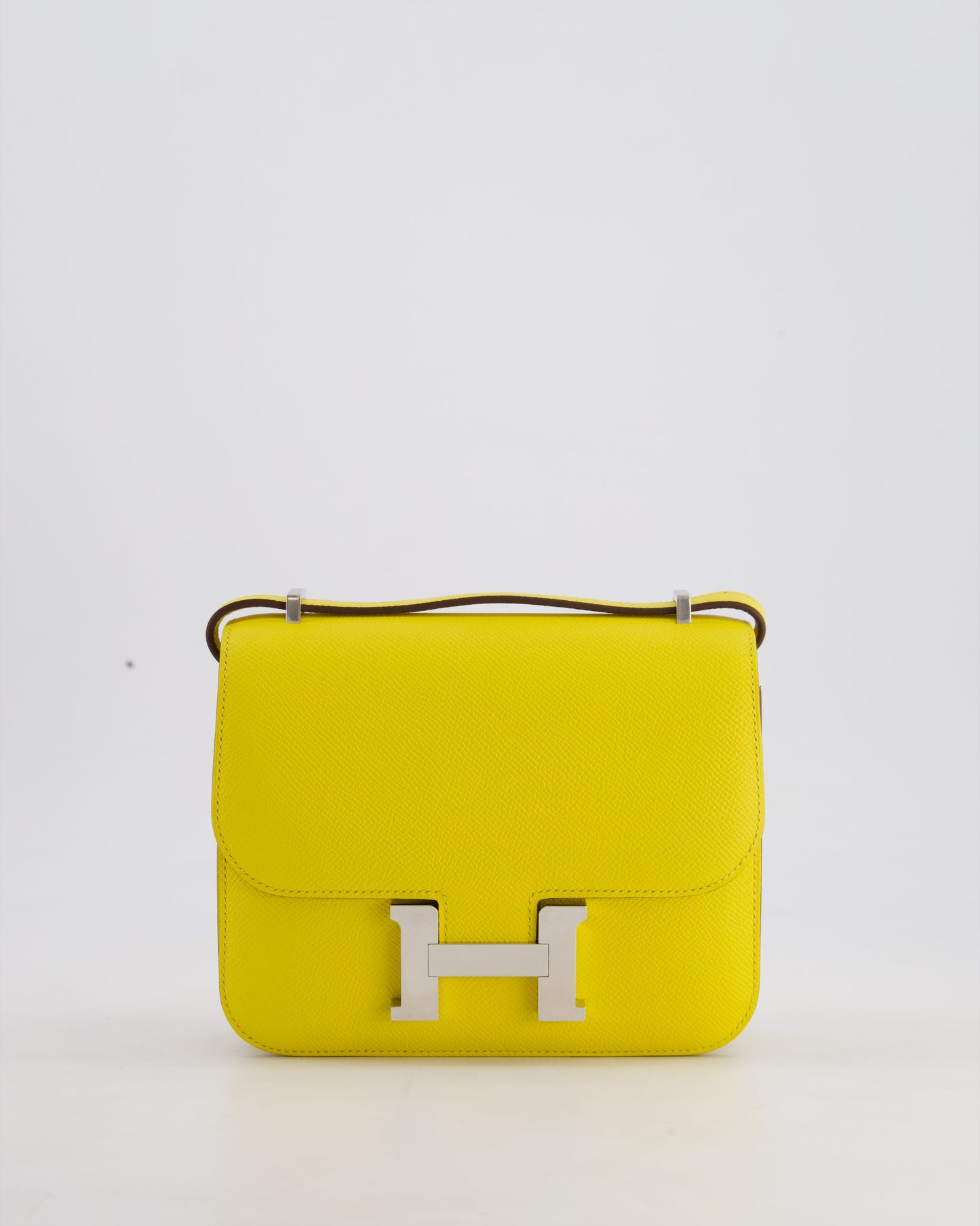 Hermes Constance III 18 Miroir Bag in Jaune De Naples Epsom Leather with Palladium Hardware