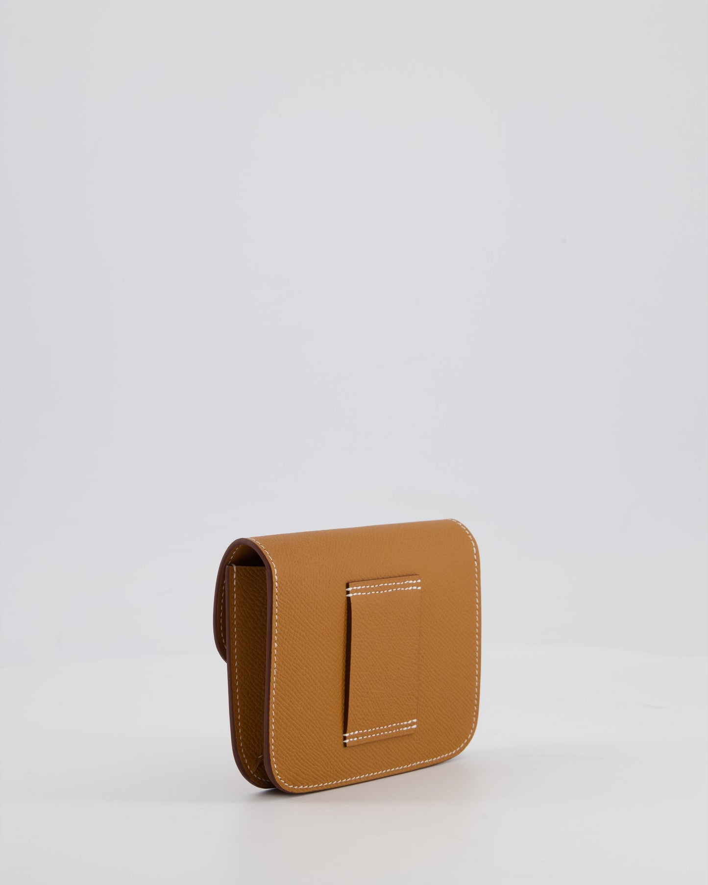 Hermes Constance Slim Belt Wallet Bag in Gold Epsom Leather with Pocket and Gold Hardware