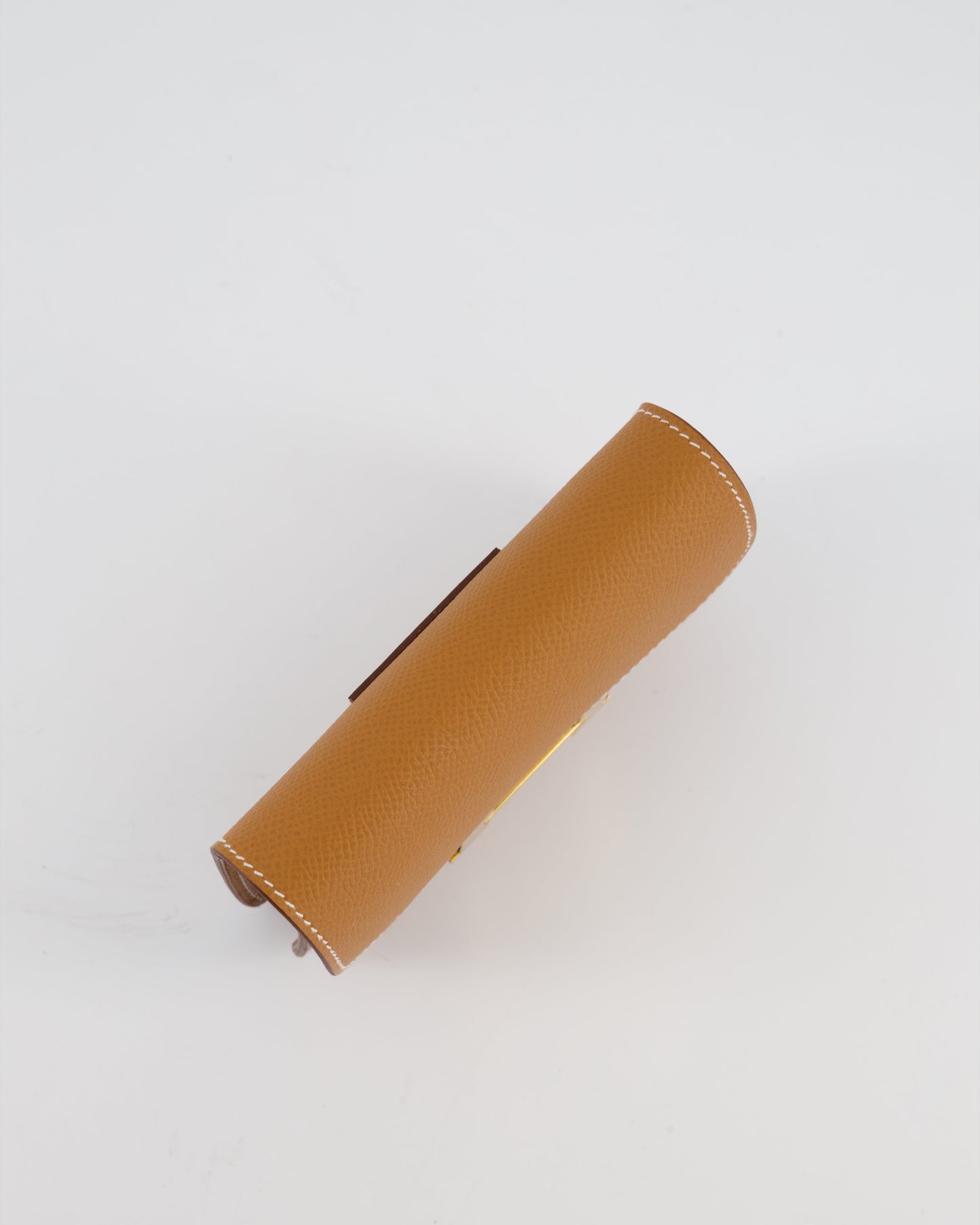 Hermes Constance Slim Belt Wallet Bag in Gold Epsom Leather with Pocket and Gold Hardware