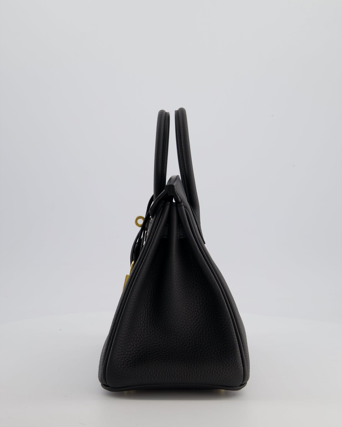 *HOT* Hermes Birkin 25 Retourne Bag in Plomb Togo Leather with Gold Hardware