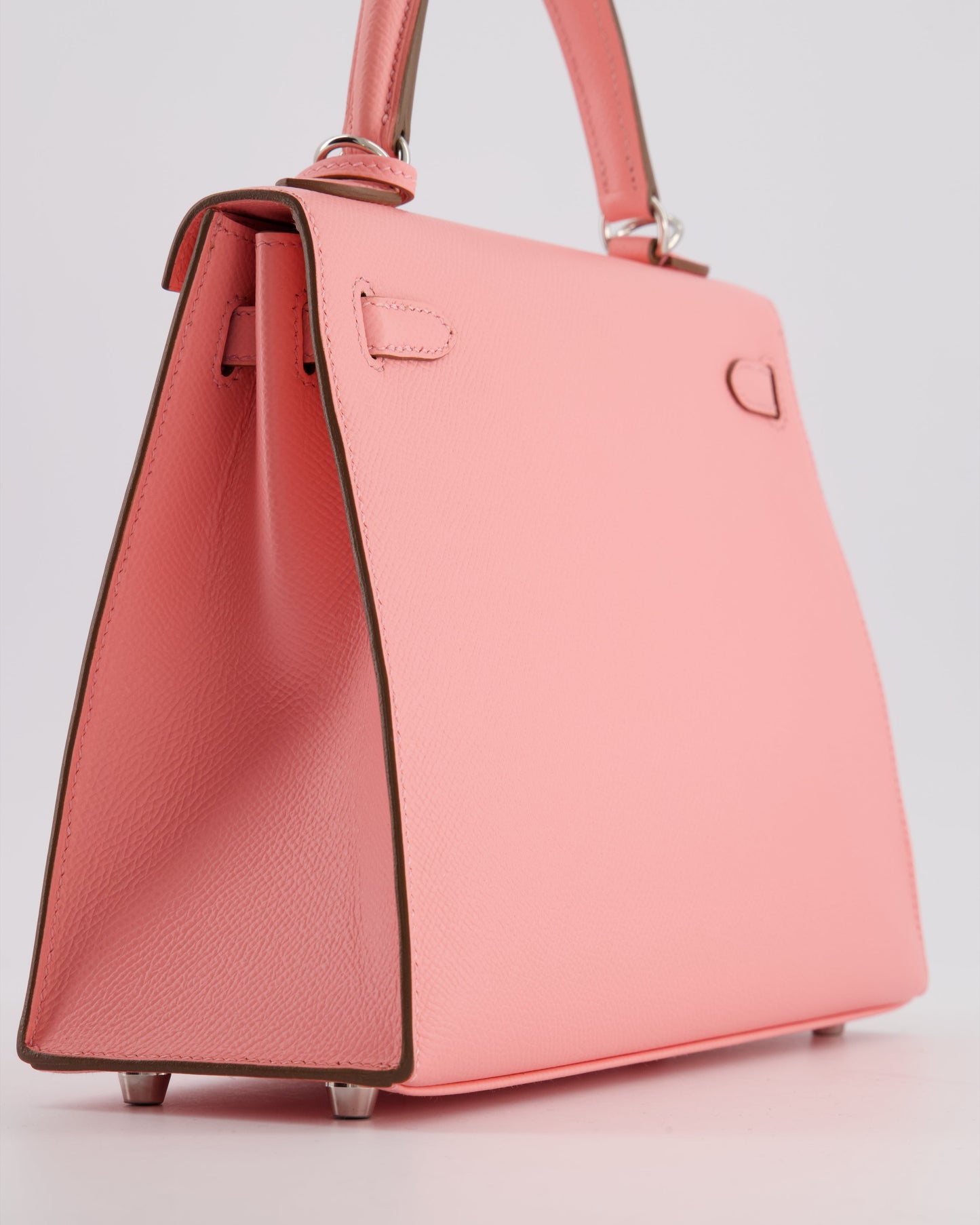 *RARE* Hermes Kelly 25 Sellier Bag in Rose Confetti in Epsom Leather with Palladium Hardware