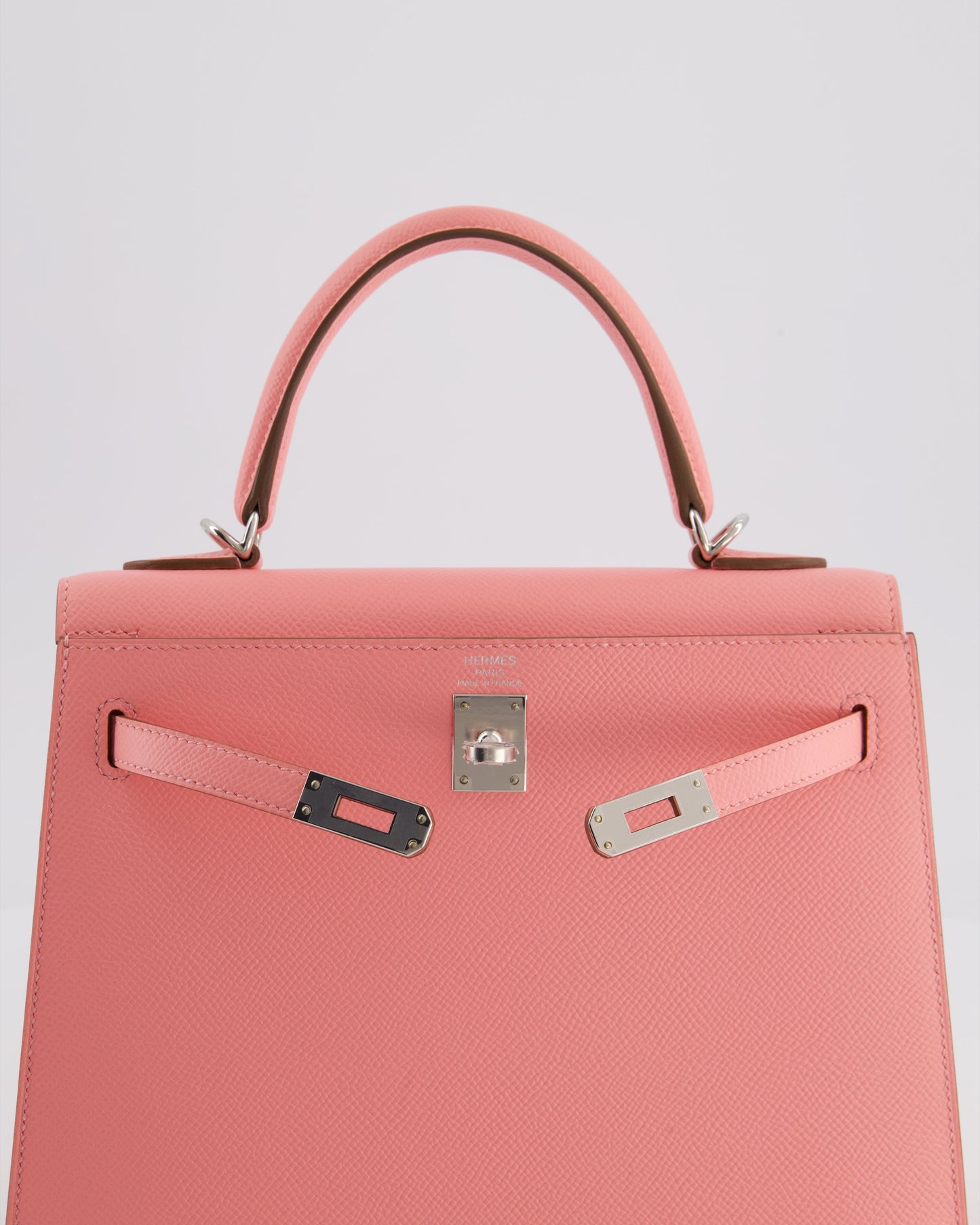 *RARE* Hermes Kelly 25 Sellier Bag in Rose Confetti in Epsom Leather with Palladium Hardware