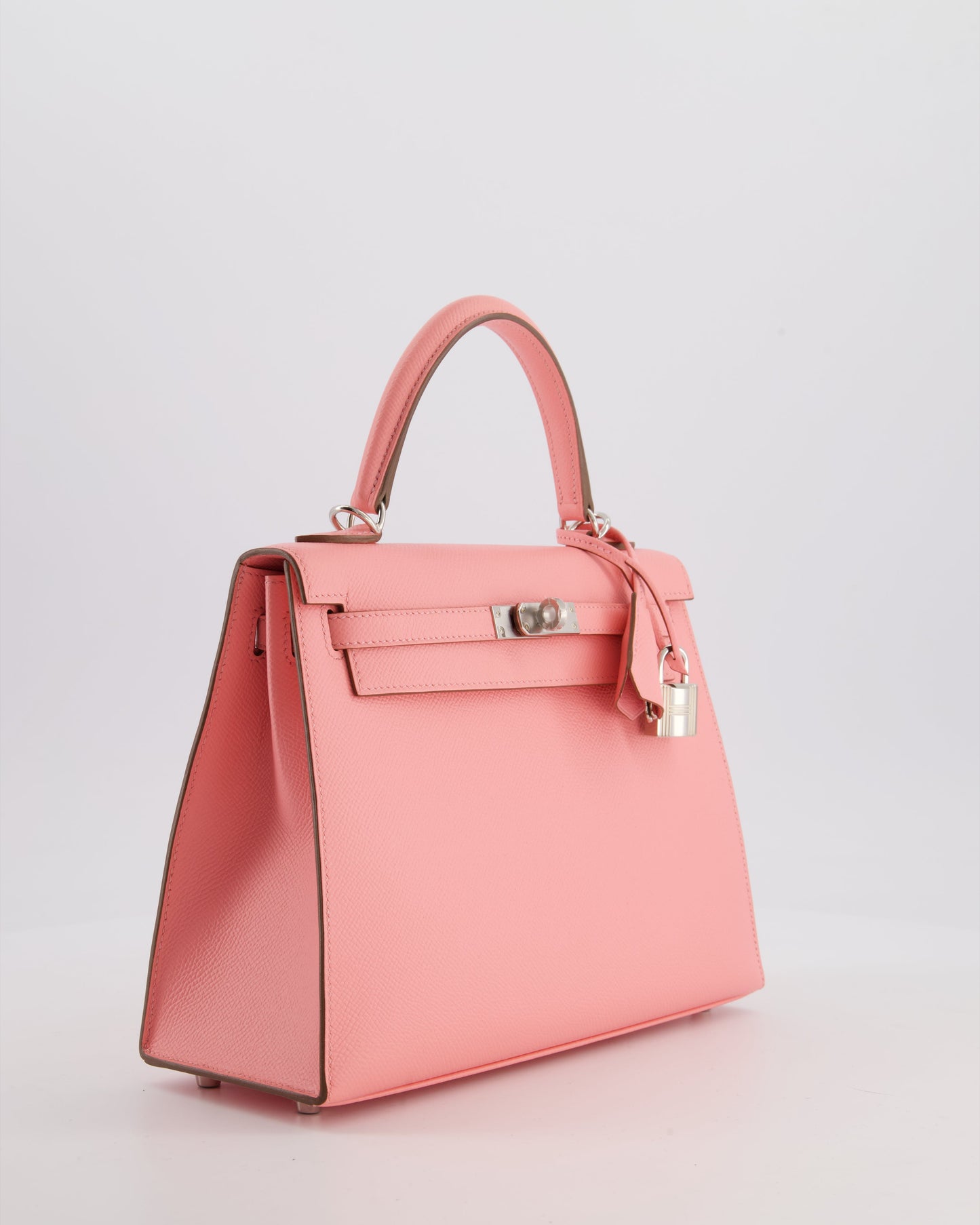 *RARE* Hermes Kelly 25 Sellier Bag in Rose Confetti in Epsom Leather with Palladium Hardware