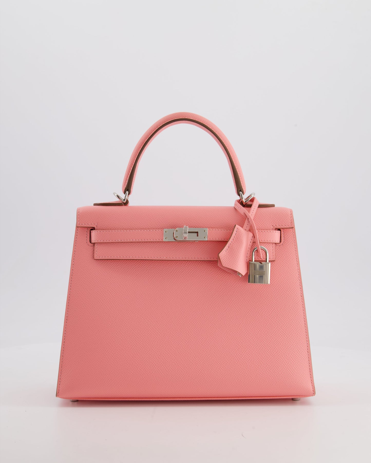 *RARE* Hermes Kelly 25 Sellier Bag in Rose Confetti in Epsom Leather with Palladium Hardware