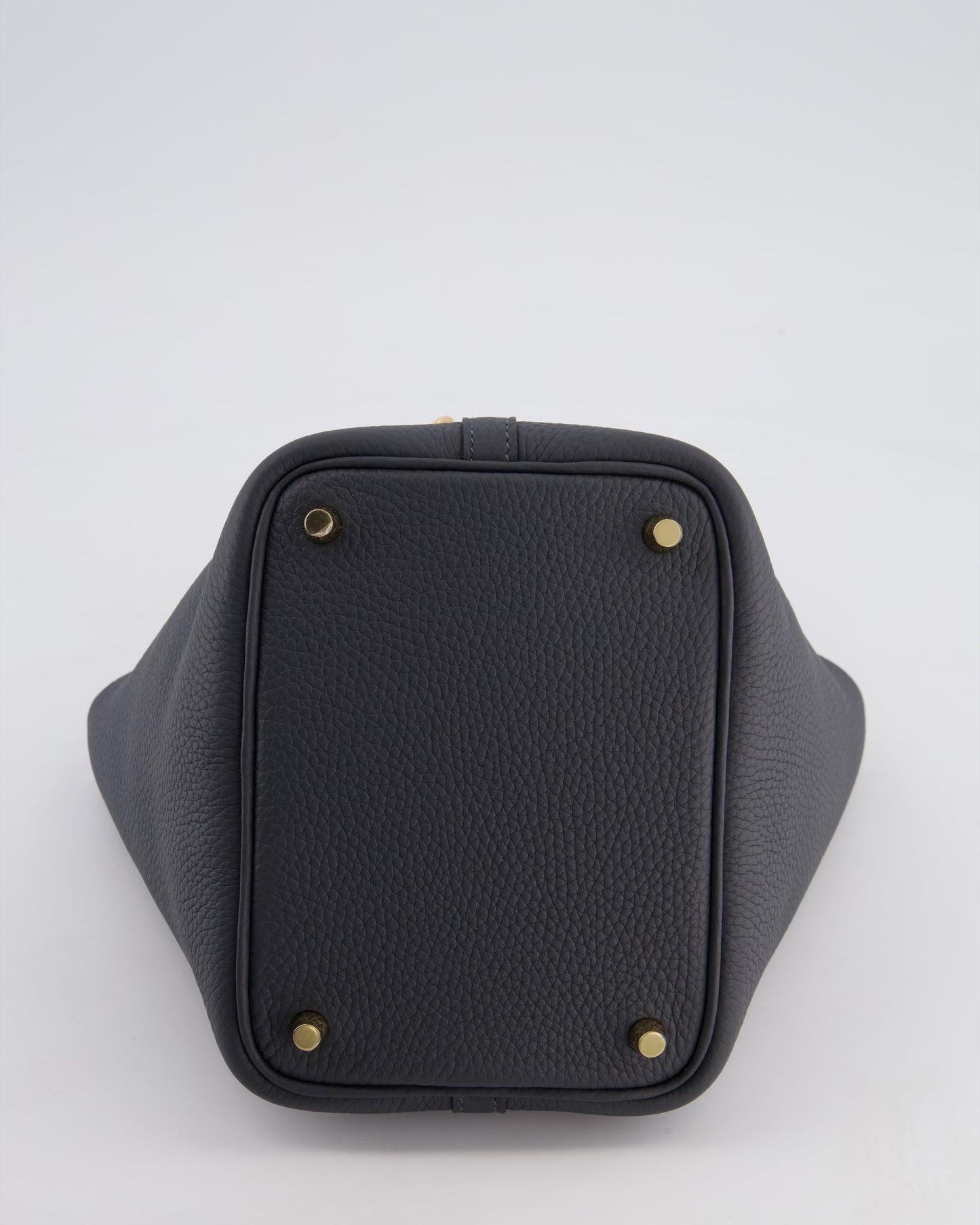 *HOT* Hermes Picotin Lock 18 Bag in Gris Misty Clemence Leather with Permabrass Hardware