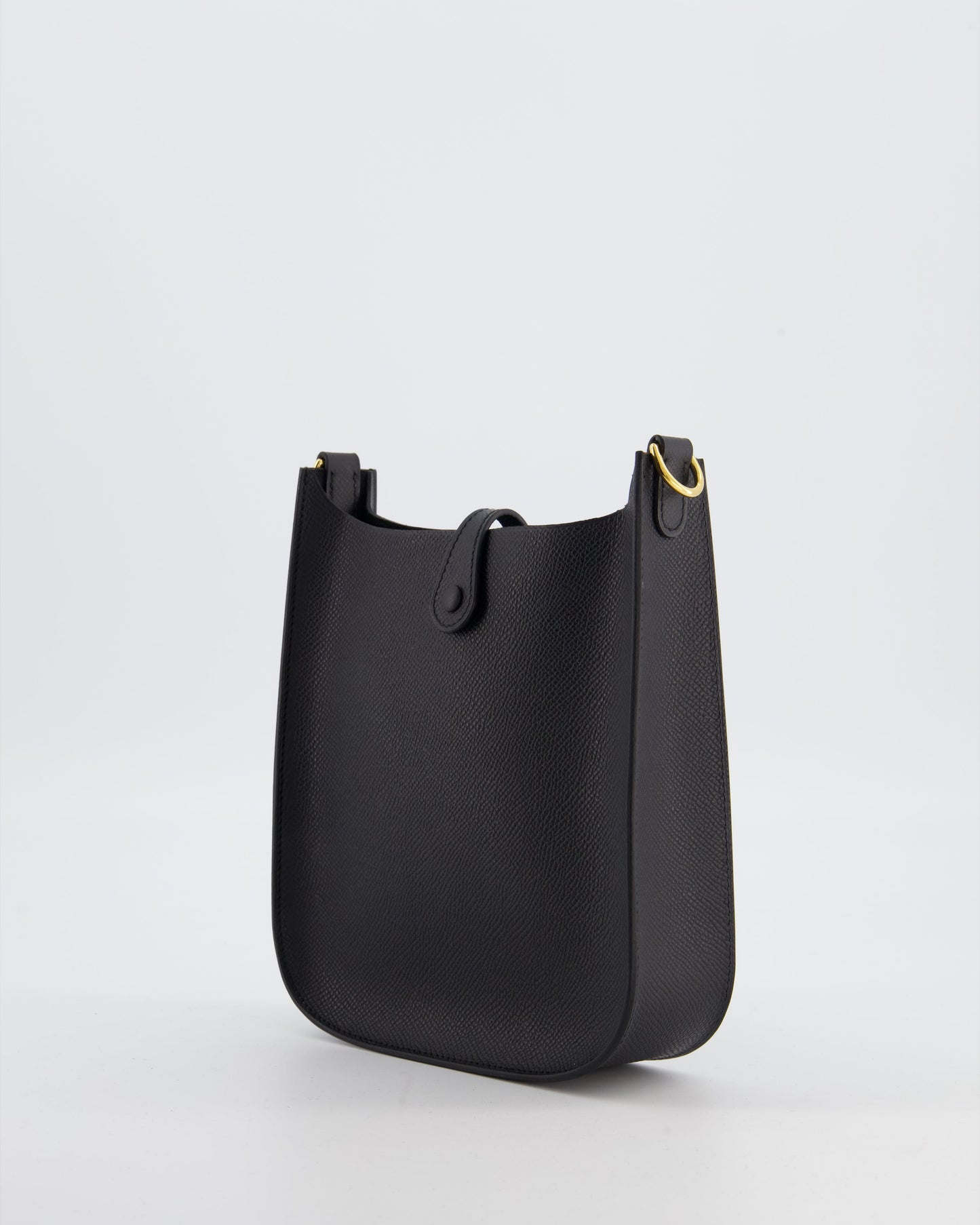 Hermes Black Mini Evelyne Sellier Bag in Epsom Leather with Gold Hardware