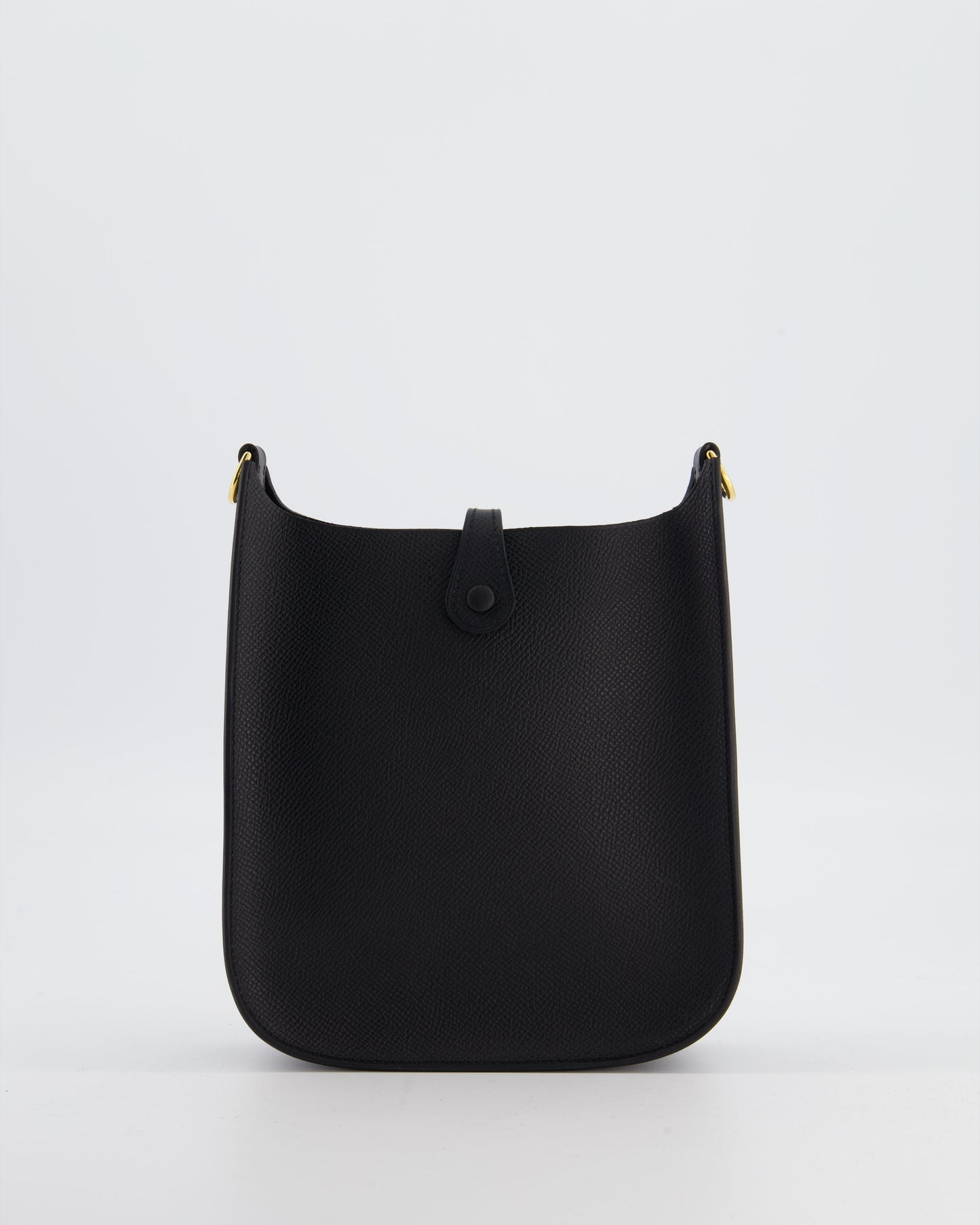 Hermes Black Mini Evelyne Sellier Bag in Epsom Leather with Gold Hardware