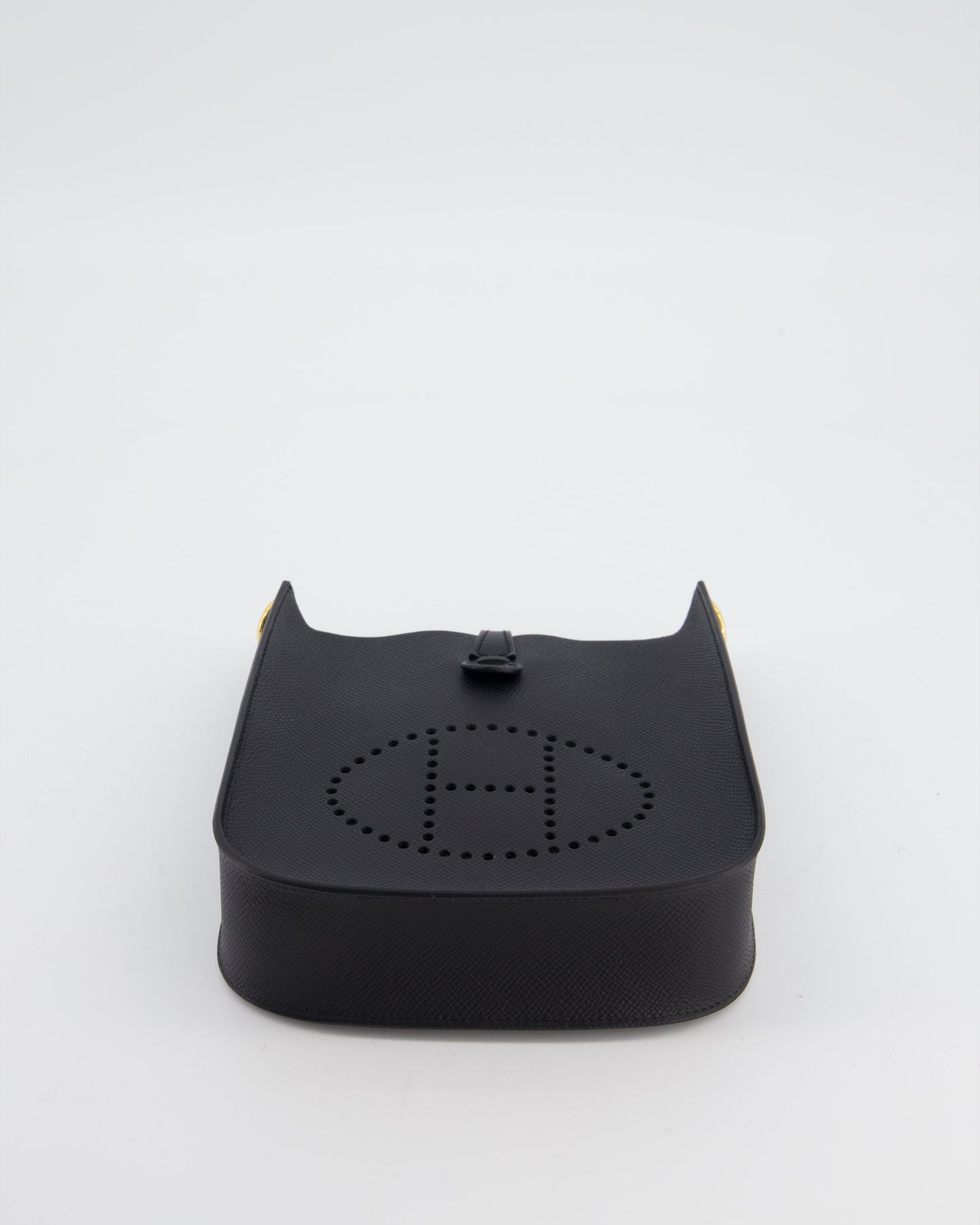 Hermes Black Mini Evelyne Sellier Bag in Epsom Leather with Gold Hardware