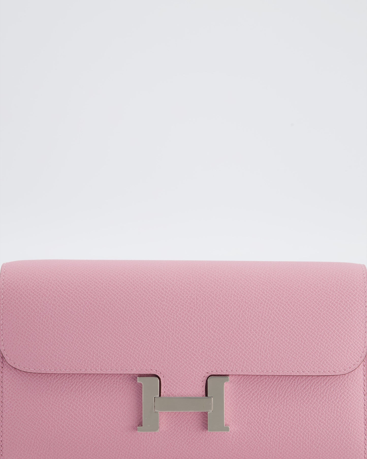 Hermes Constance To Go Bag in Mauve Sylvestre Epsom Leather with Palladium Hardware
