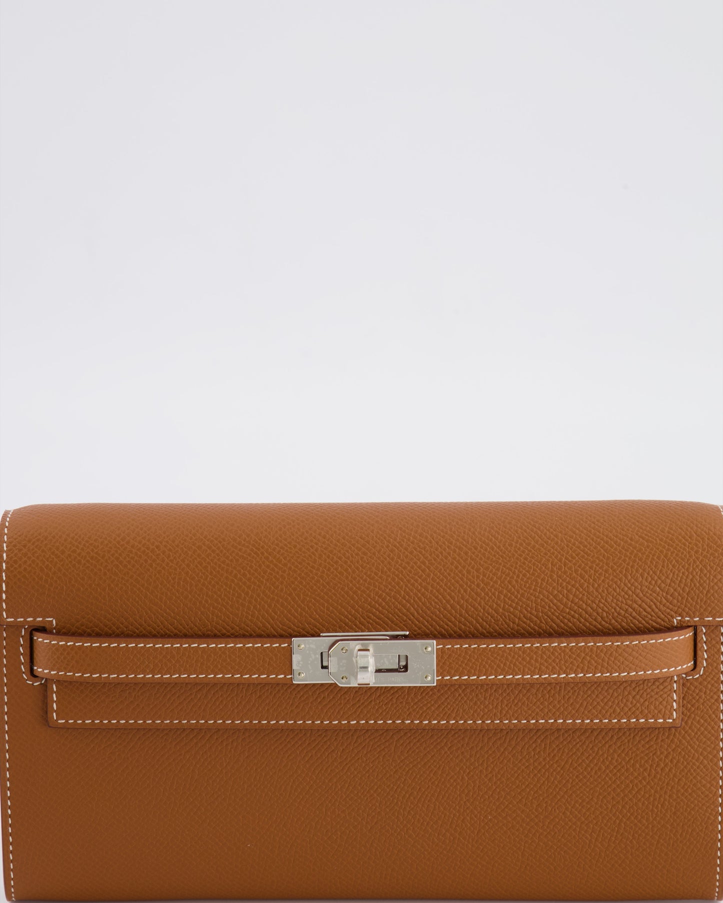 Hermes Kelly To Go Bag in Gold Epsom Leather with Palladium Hardware
