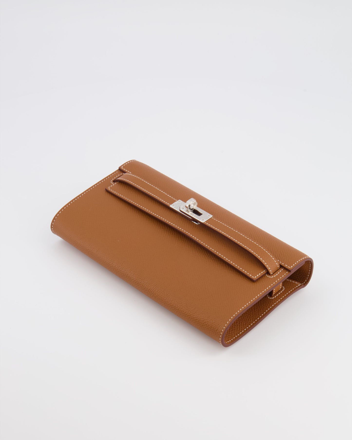 Hermes Kelly To Go Bag in Gold Epsom Leather with Palladium Hardware