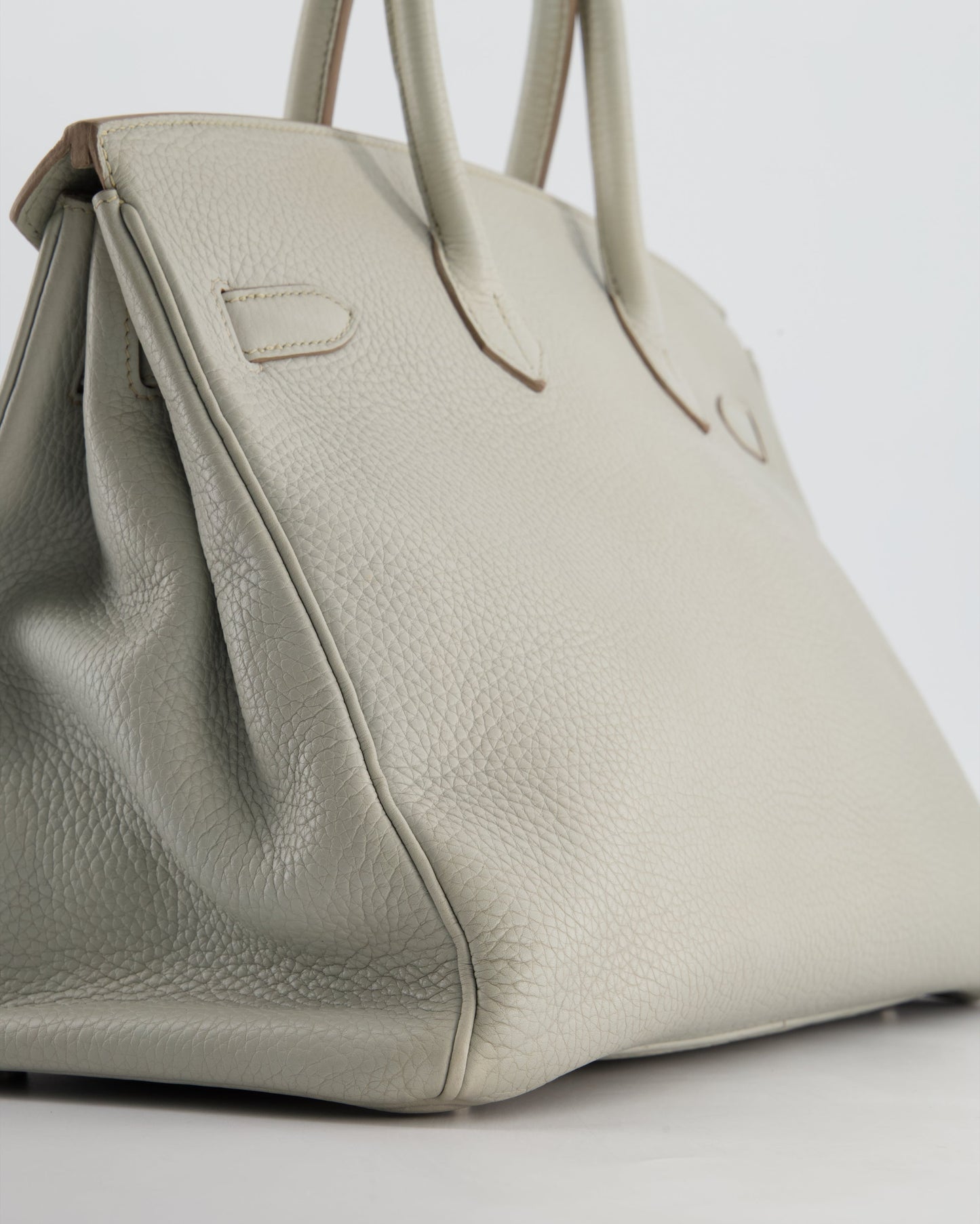 Hermes Birkin 35 Retourne Bag in Gris Perle Togo Leather with Palladium Hardware