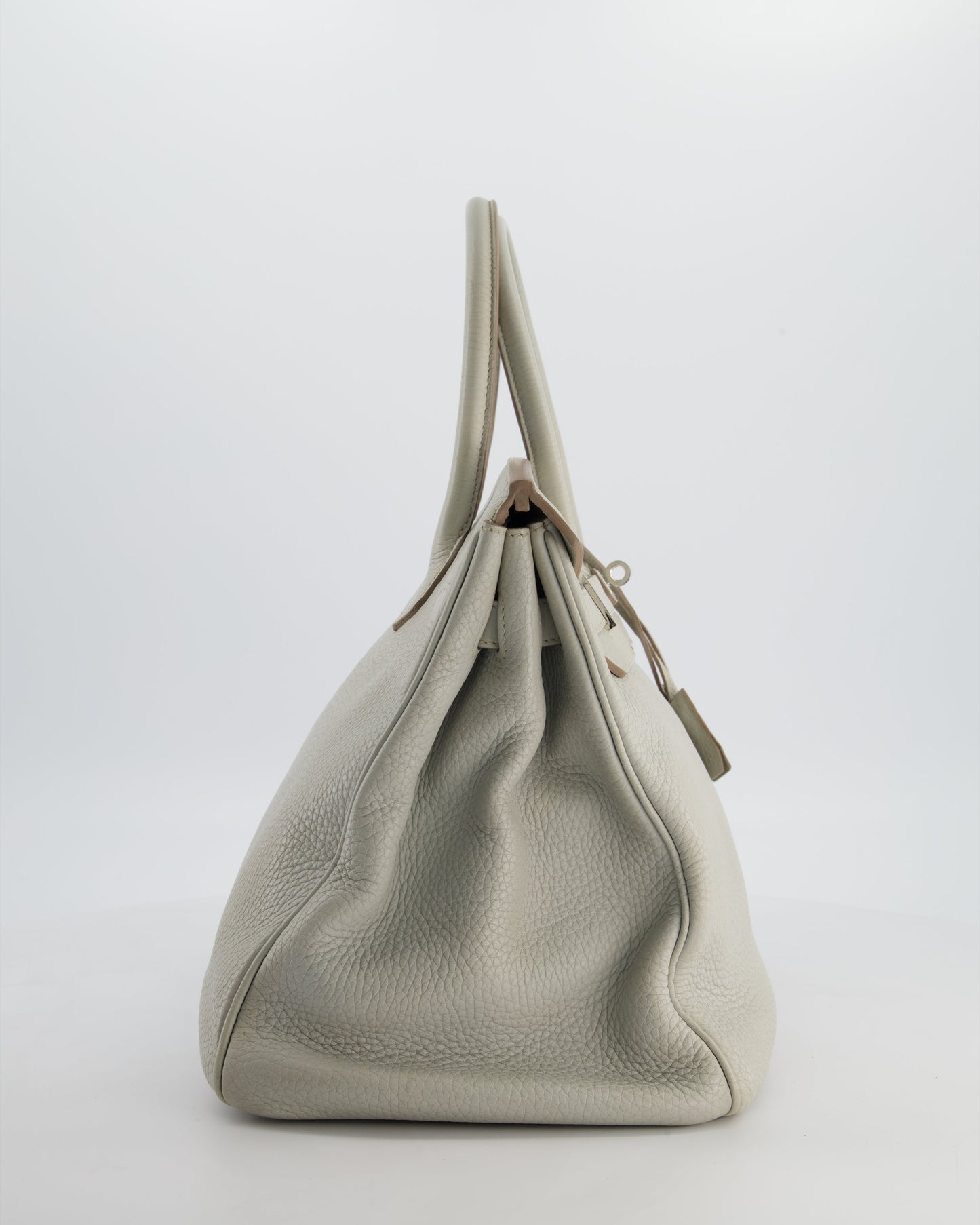 Hermes Birkin 35 Retourne Bag in Gris Perle Togo Leather with Palladium Hardware
