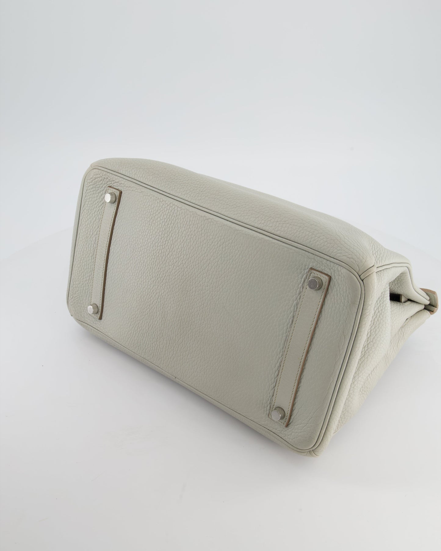 Hermes Birkin 35 Retourne Bag in Gris Perle Togo Leather with Palladium Hardware