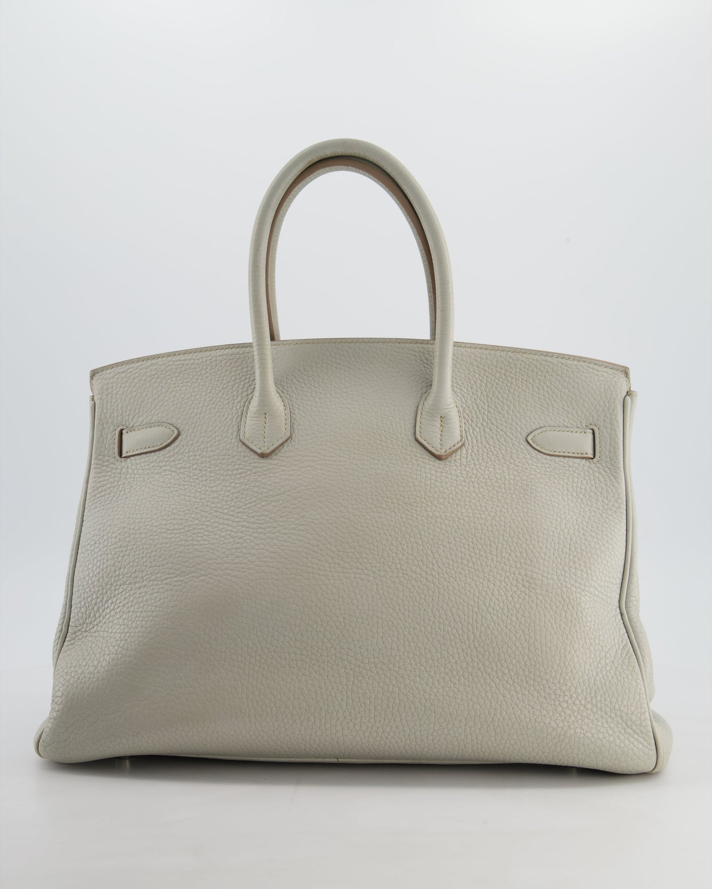 Hermes Birkin 35 Retourne Bag in Gris Perle Togo Leather with Palladium Hardware
