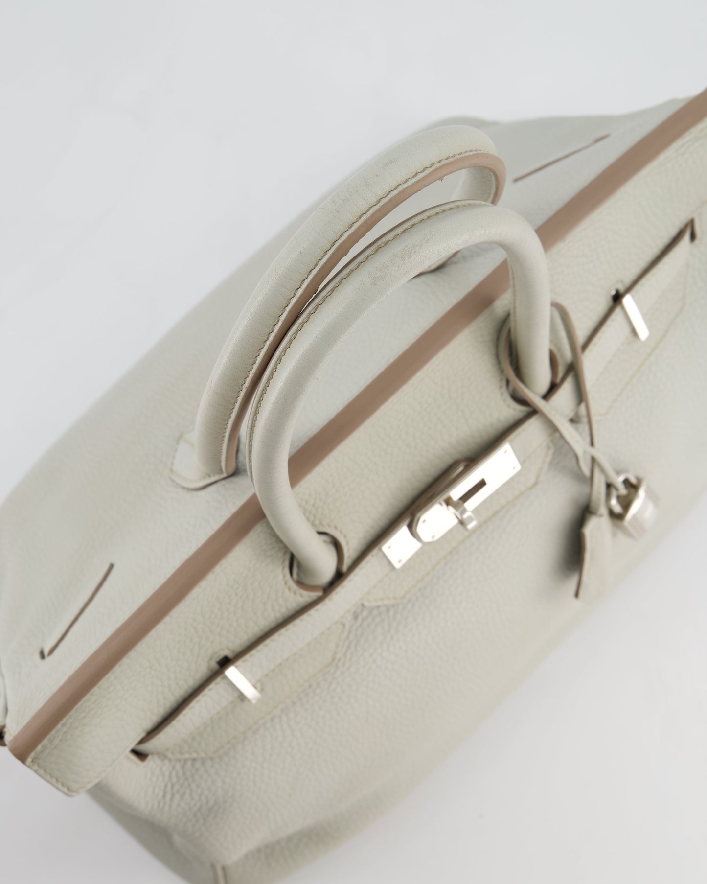 Hermes Birkin 35 Retourne Bag in Gris Perle Togo Leather with Palladium Hardware