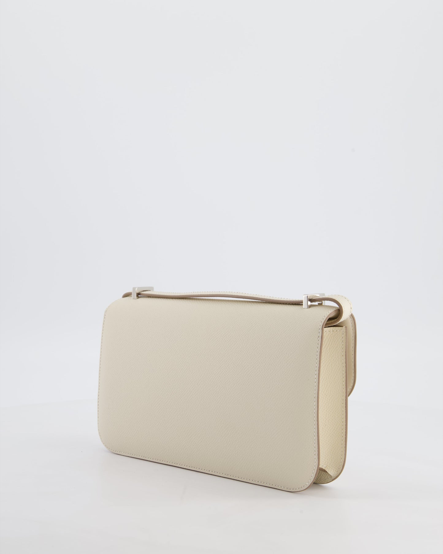 *NEW RELEASE* Hermes Constance 1-Elan Miroir Bag in Craie Epsom Leather with Palladium Hardware