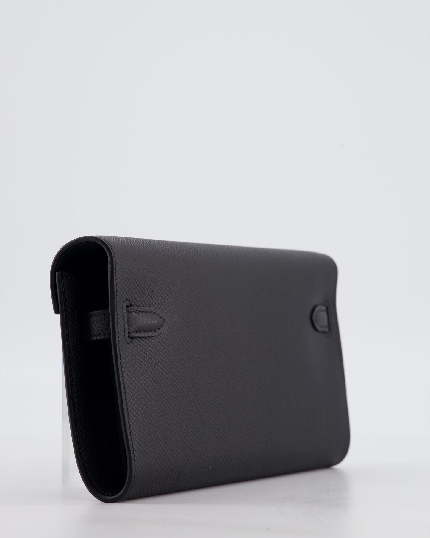 Hermes Kelly To Go Bag in Noir Epsom Leather with Palladium Hardware