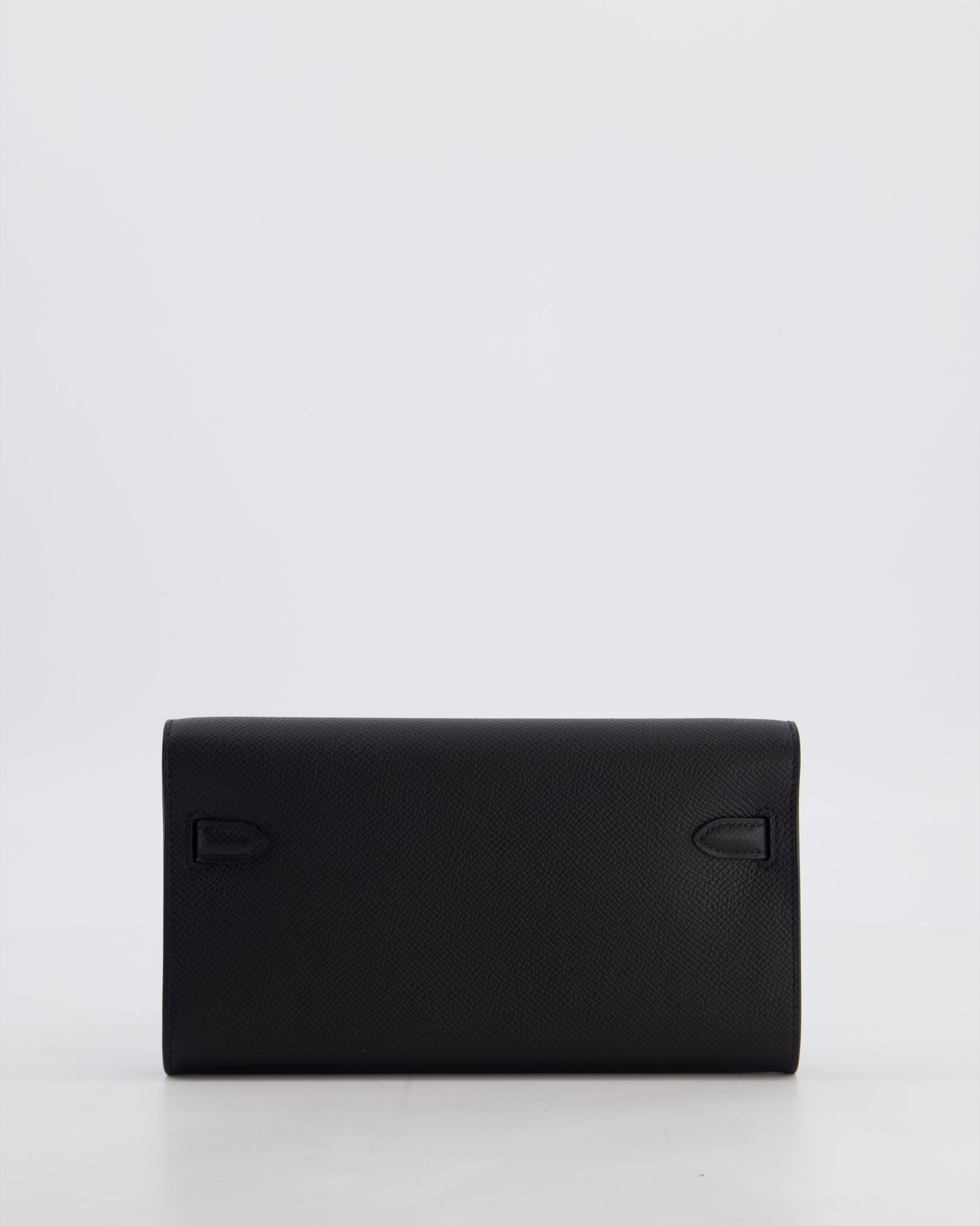 Hermes Kelly To Go Bag in Noir Epsom Leather with Palladium Hardware