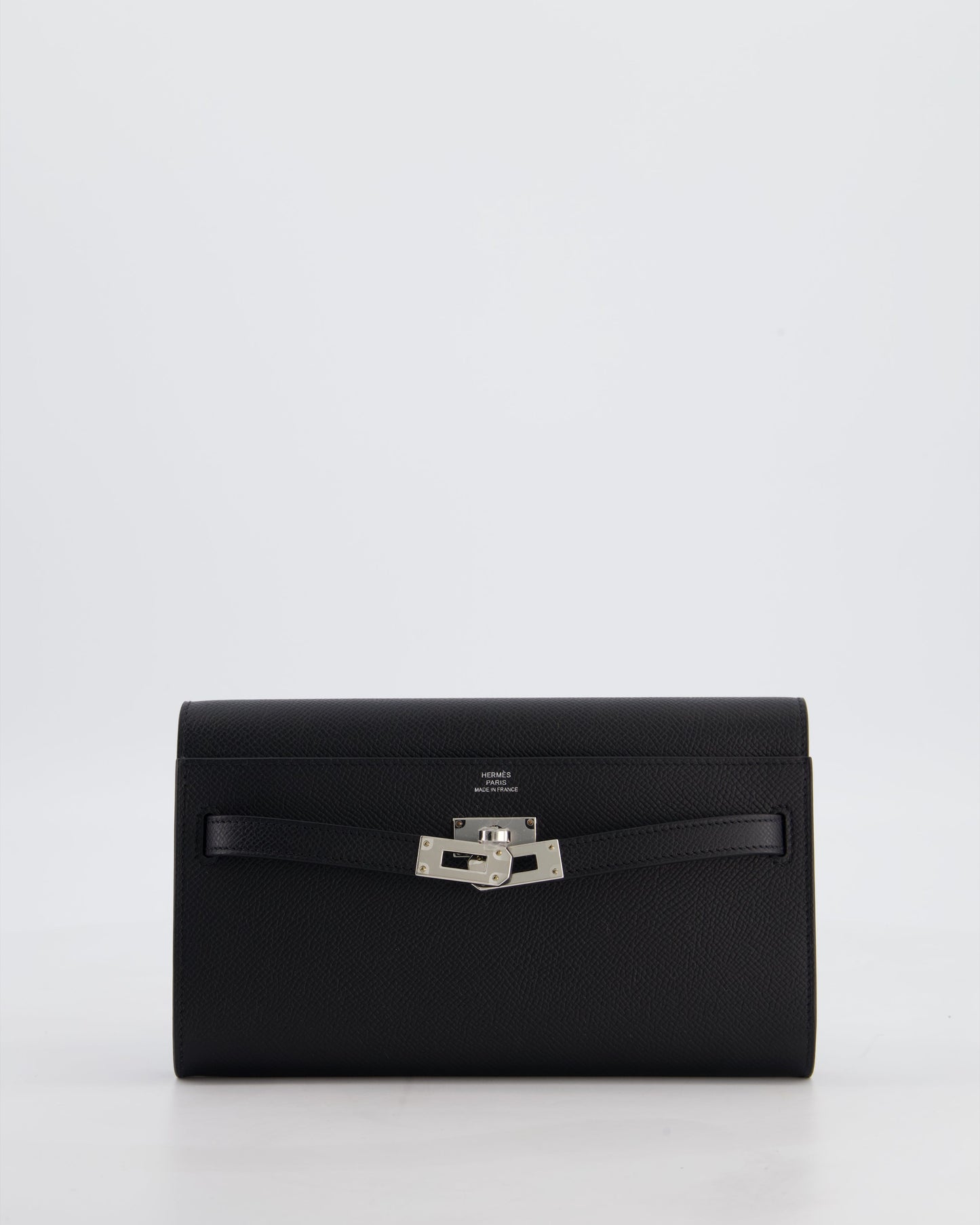 Hermes Kelly To Go Bag in Noir Epsom Leather with Palladium Hardware