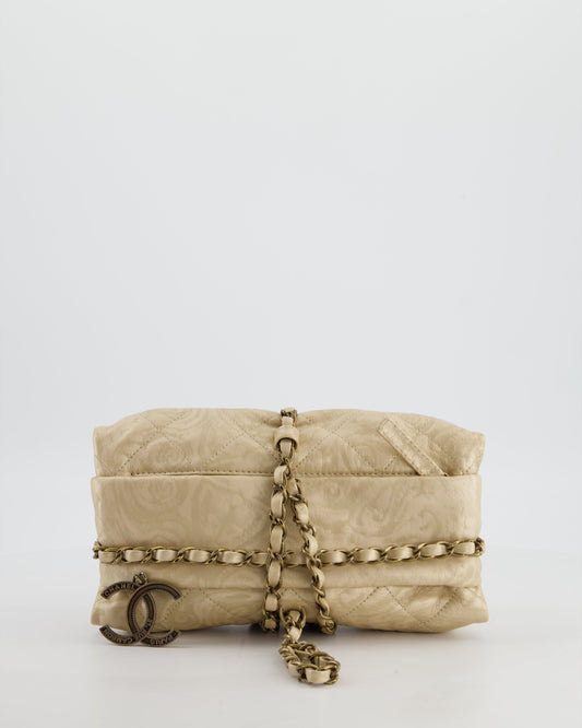 Chanel 12/A -Bombay Gold Baluchon Clutch Bag with Aged Gold Hardware