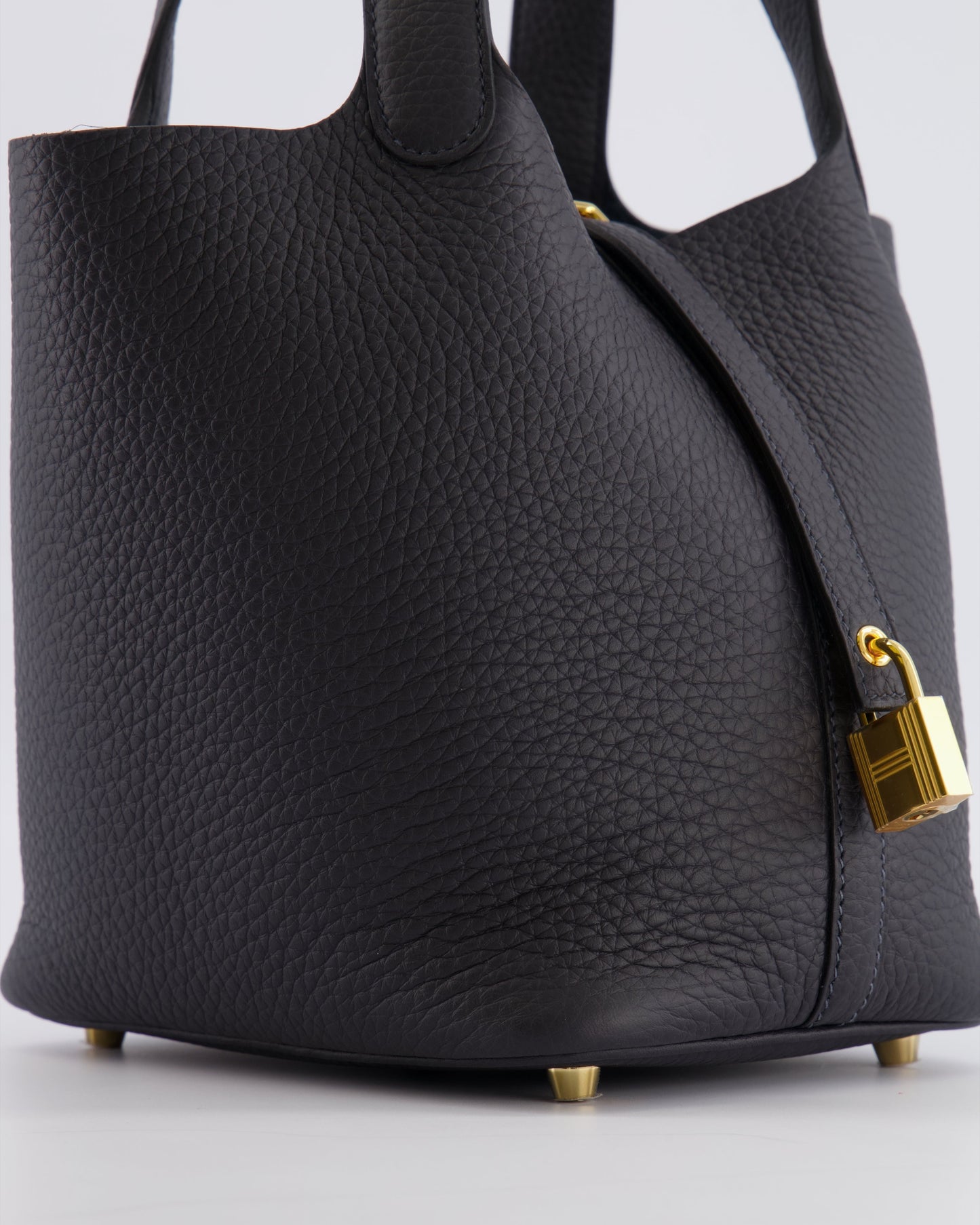 Hermes Picotin Lock 18 Bag in Caban Clemence Leather with Gold Hardware