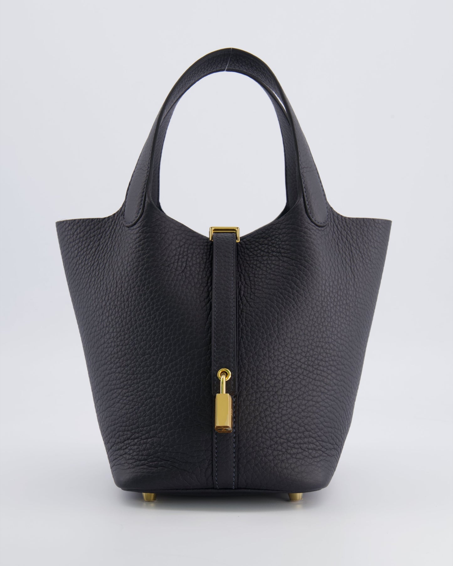 Hermes Picotin Lock 18 Bag in Caban Clemence Leather with Gold Hardware