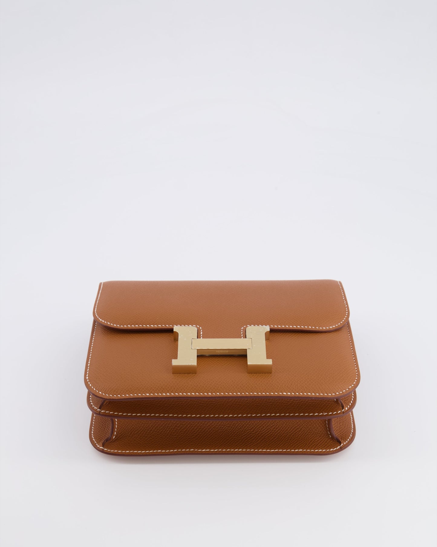 *RARE* Hermes Constance III 18 Miroir Bag in Gold Epsom Leather with Brushed Permabrass Hardware