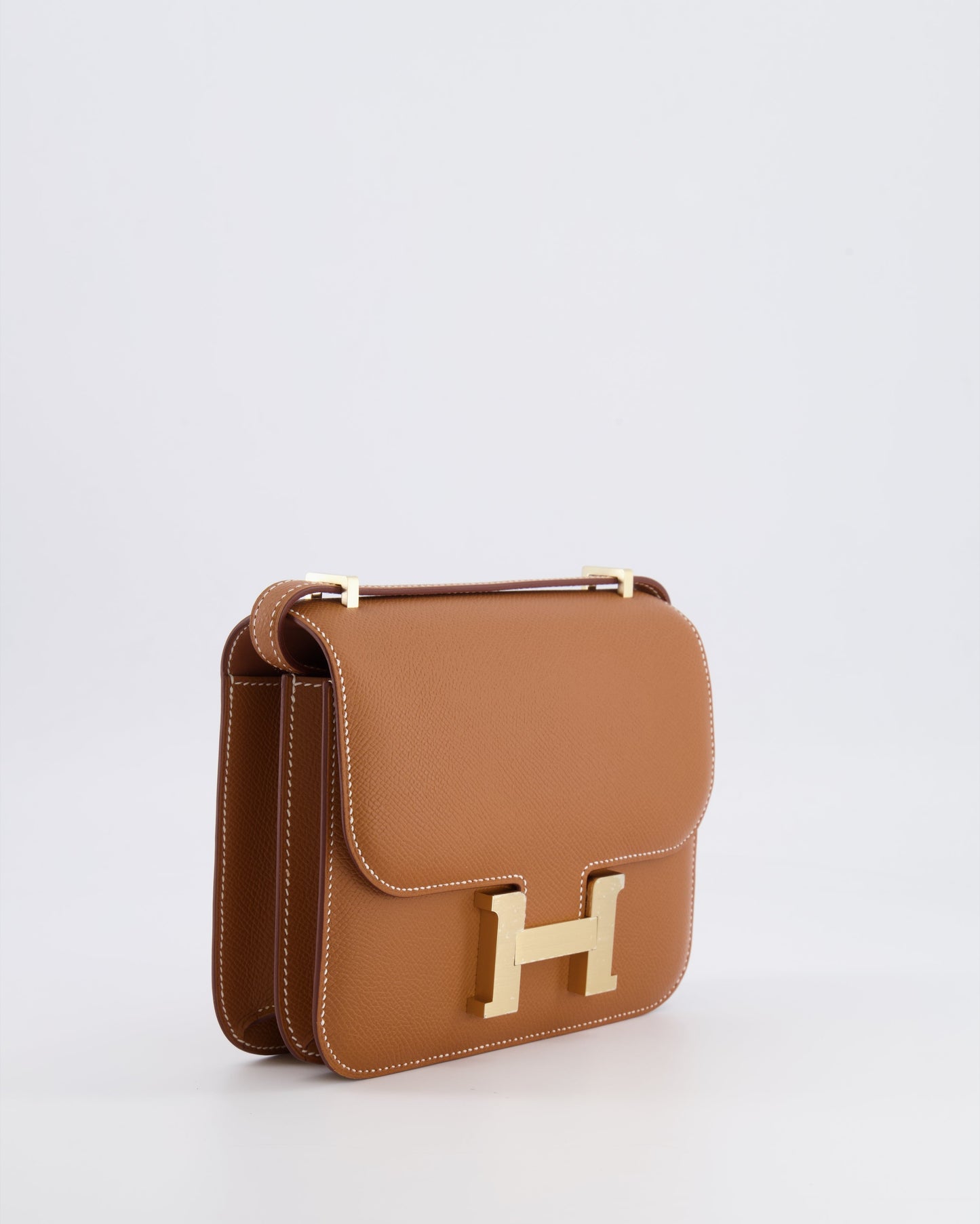 *RARE* Hermes Constance III 18 Miroir Bag in Gold Epsom Leather with Brushed Permabrass Hardware