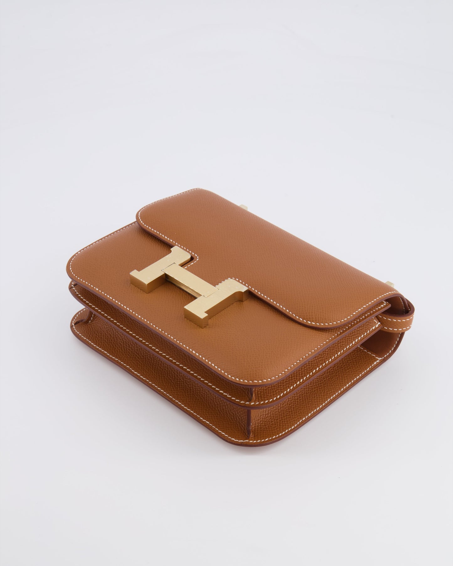 *RARE* Hermes Constance III 18 Miroir Bag in Gold Epsom Leather with Brushed Permabrass Hardware