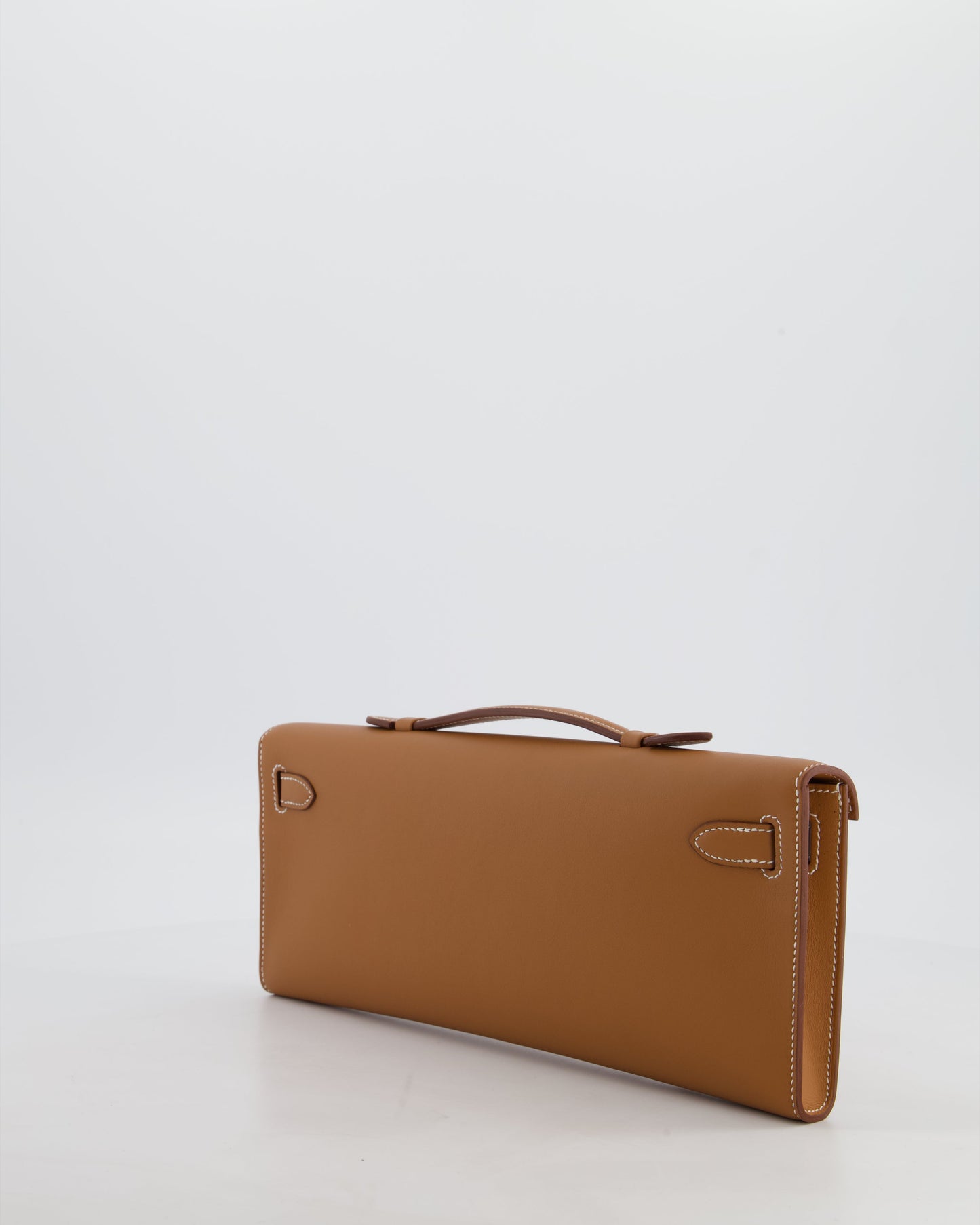 *HOT & RARE* Hermes Kelly Cut Bag in Gold Swift Leather with Palladium Hardware