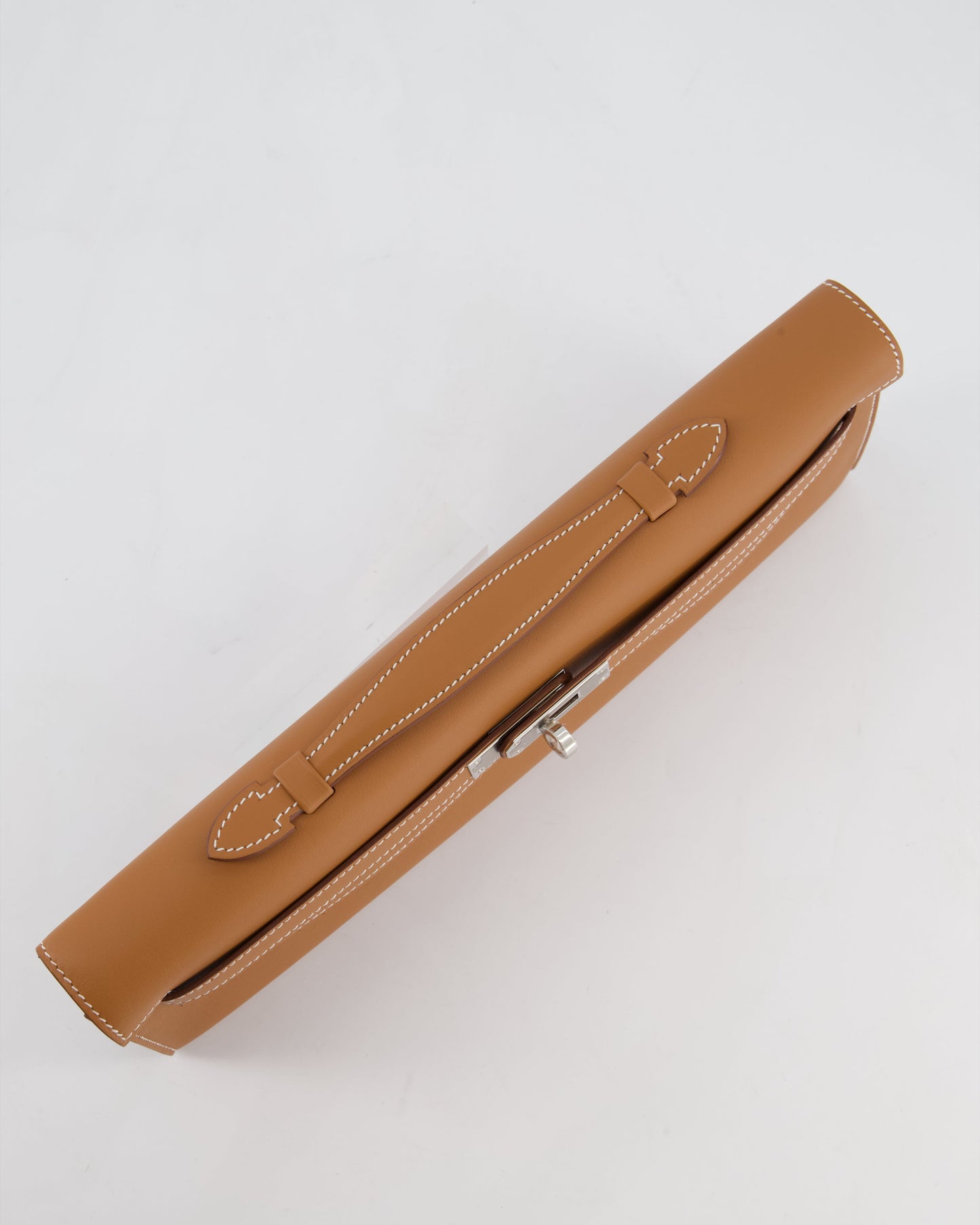 *HOT & RARE* Hermes Kelly Cut Bag in Gold Swift Leather with Palladium Hardware
