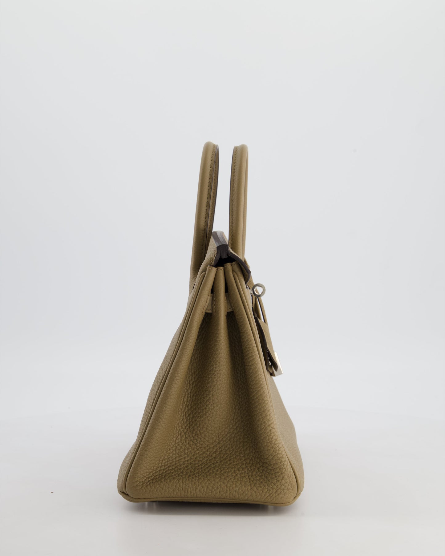 Hermes Birkin 25 Retourne Bag in Beige Marfa Togo Leather with Palladium Hardware
