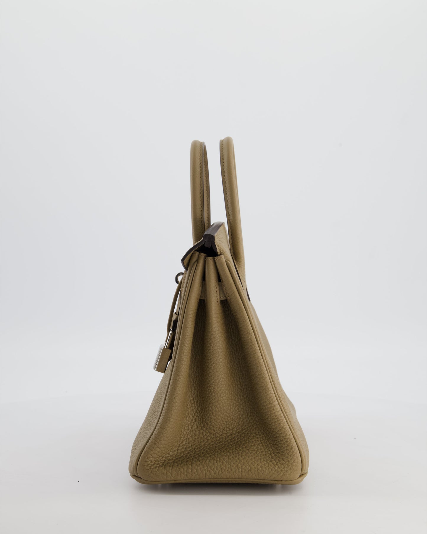 Hermes Birkin 25 Retourne Bag in Beige Marfa Togo Leather with Palladium Hardware