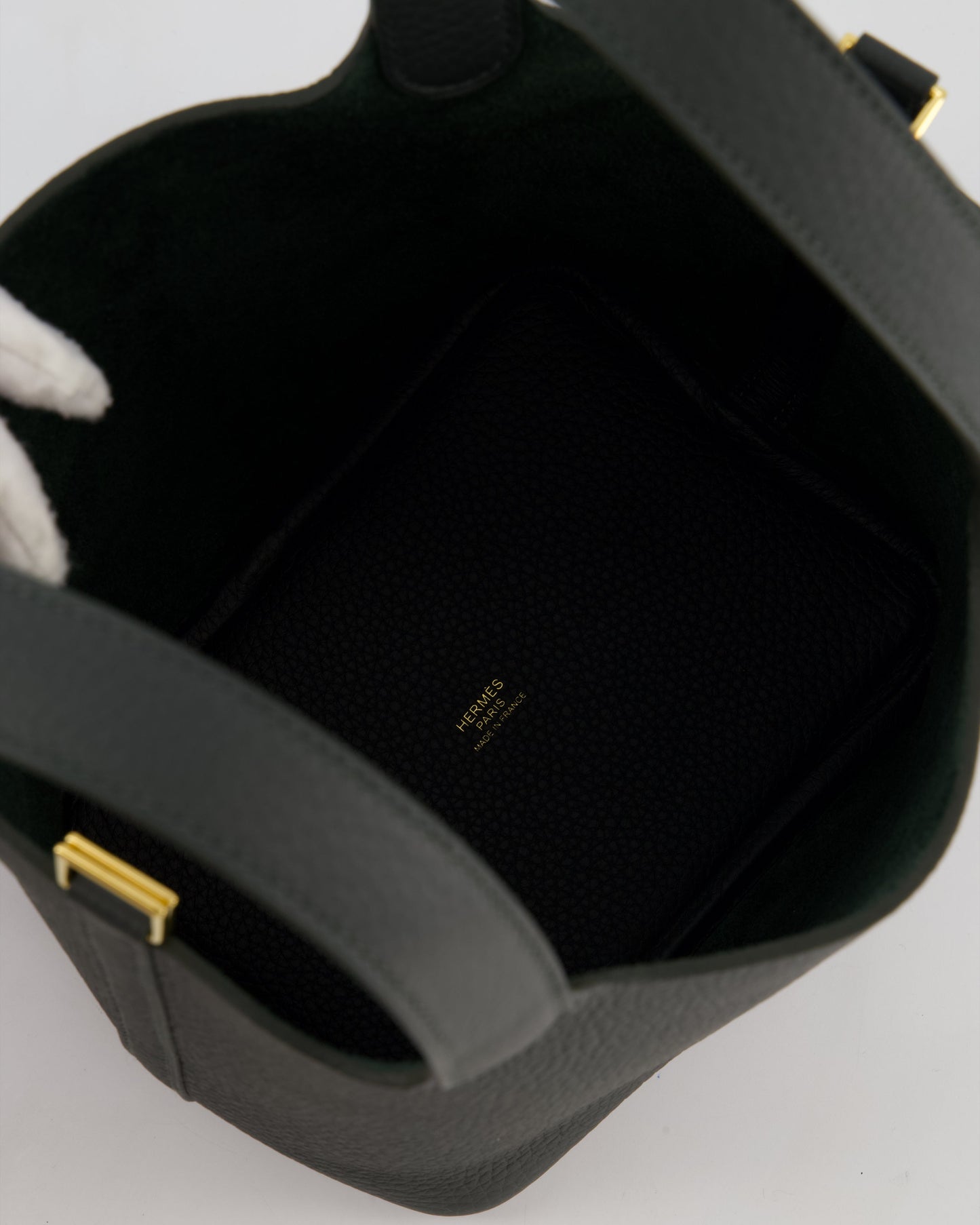 Hermes Picotin Lock 18 Bag in Vert Mangrove Clemence Leather with Permabrass Hardware