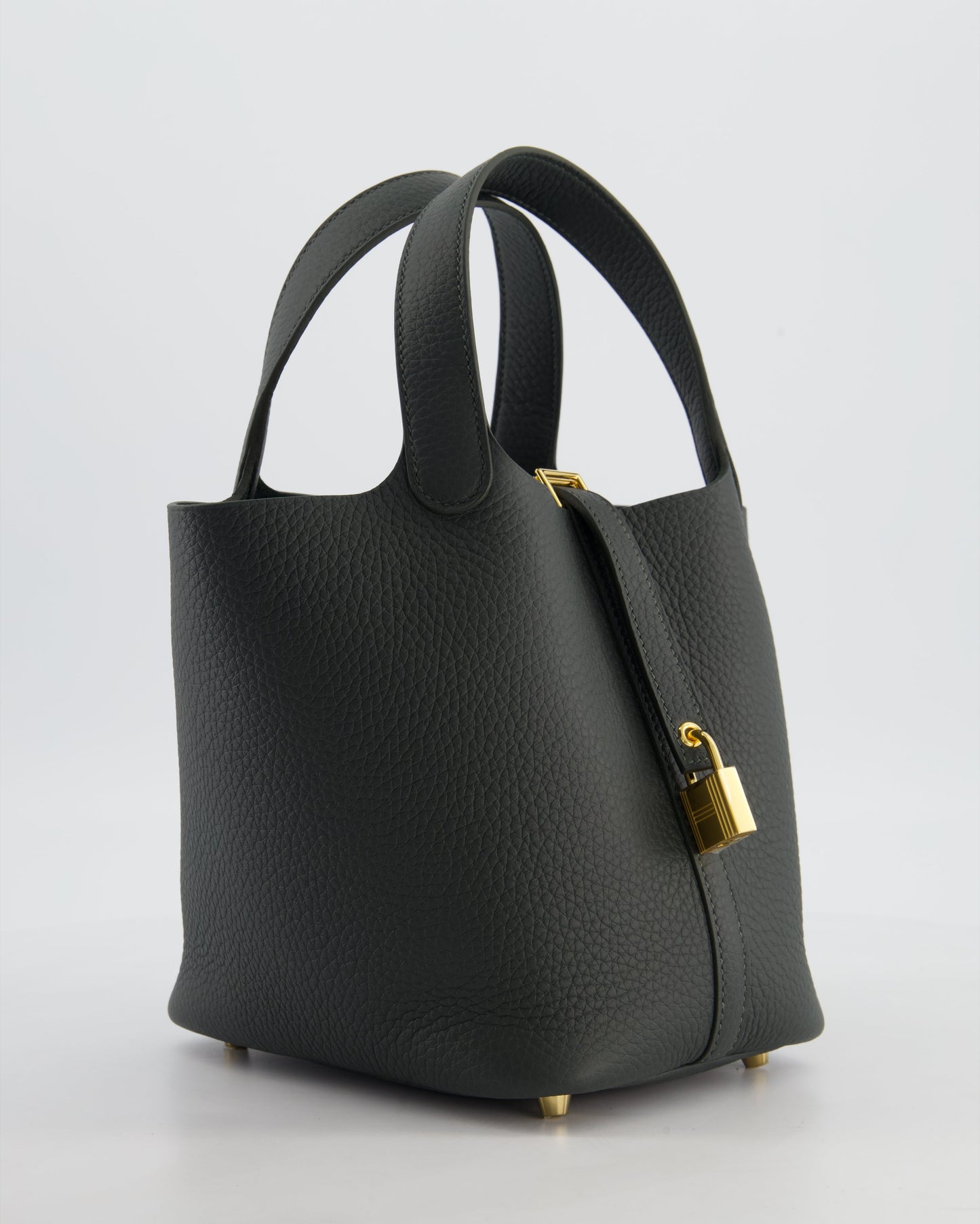 Hermes Picotin Lock 18 Bag in Vert Mangrove Clemence Leather with Permabrass Hardware